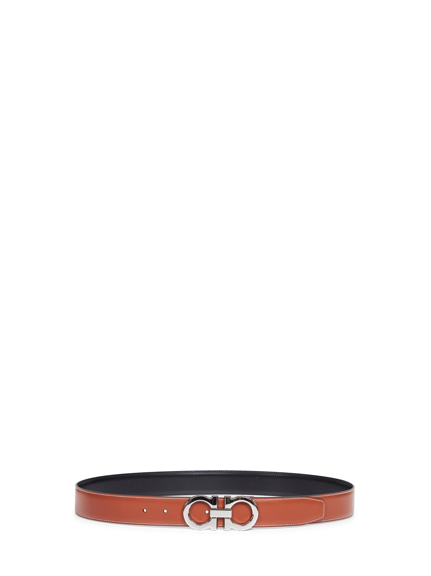 Ferragamo Men Two-Tone Gancini Reversible Belt FERRAGAMO
