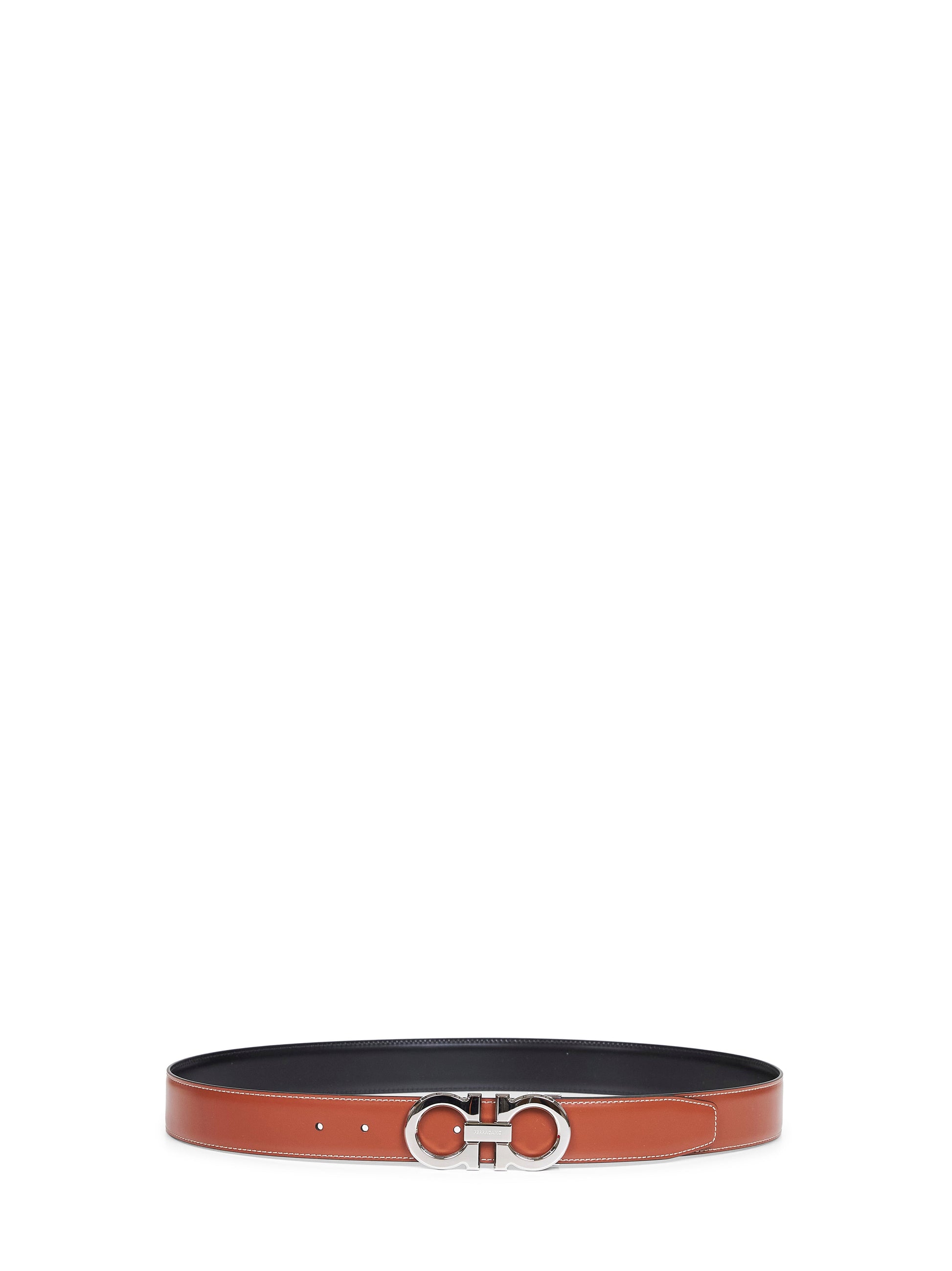 Ferragamo Men Two-Tone Gancini Reversible Belt FERRAGAMO