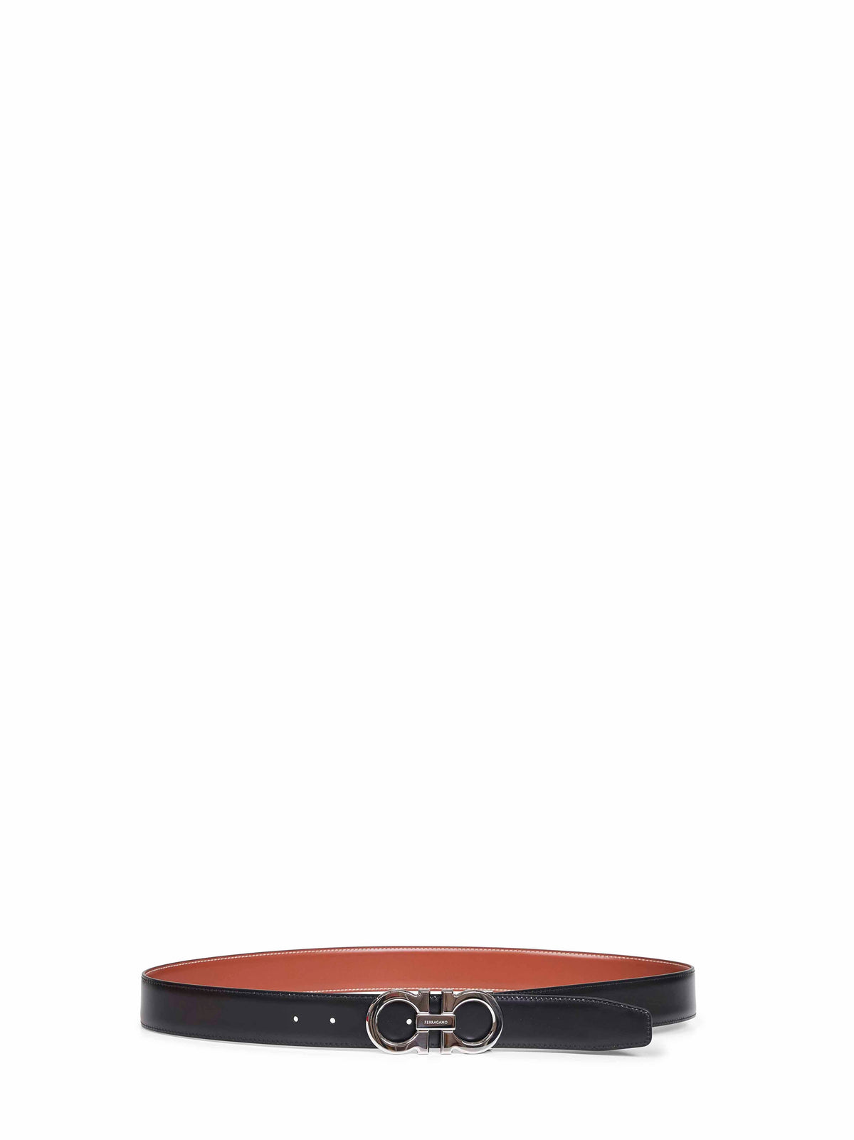 Ferragamo Men Two-Tone Gancini Reversible Belt FERRAGAMO