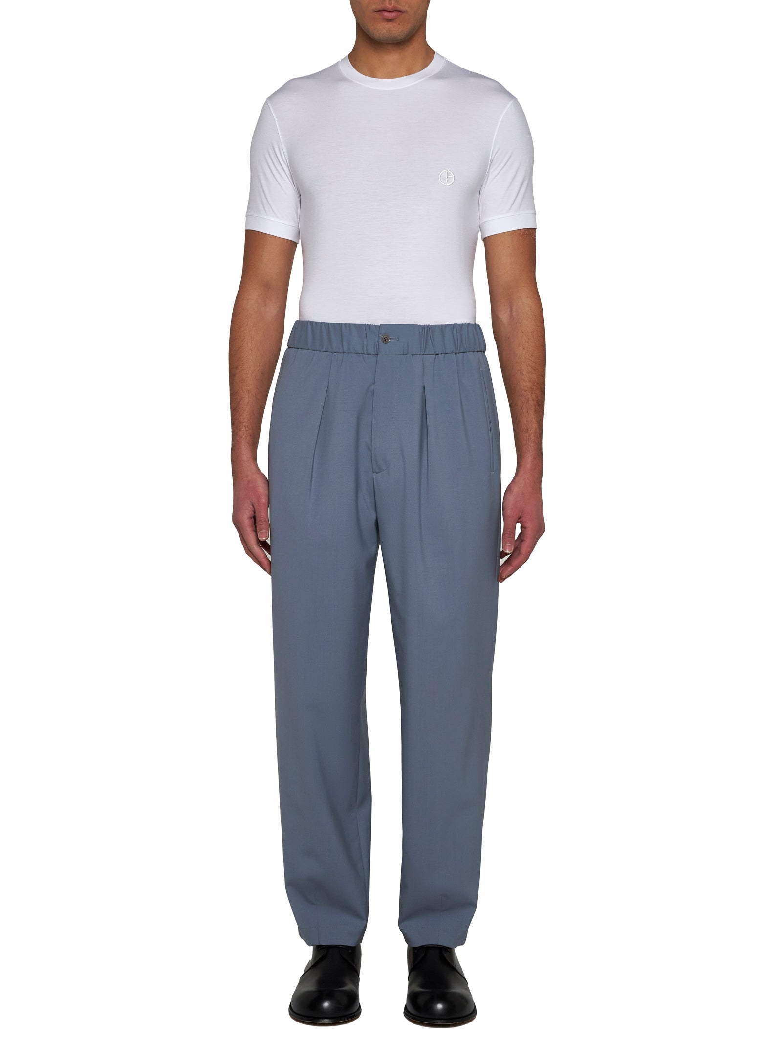 Giorgio Armani Men Icon Crew Neck T-Shirt In Stretch Viscose Jersey GIORGIO ARMANI