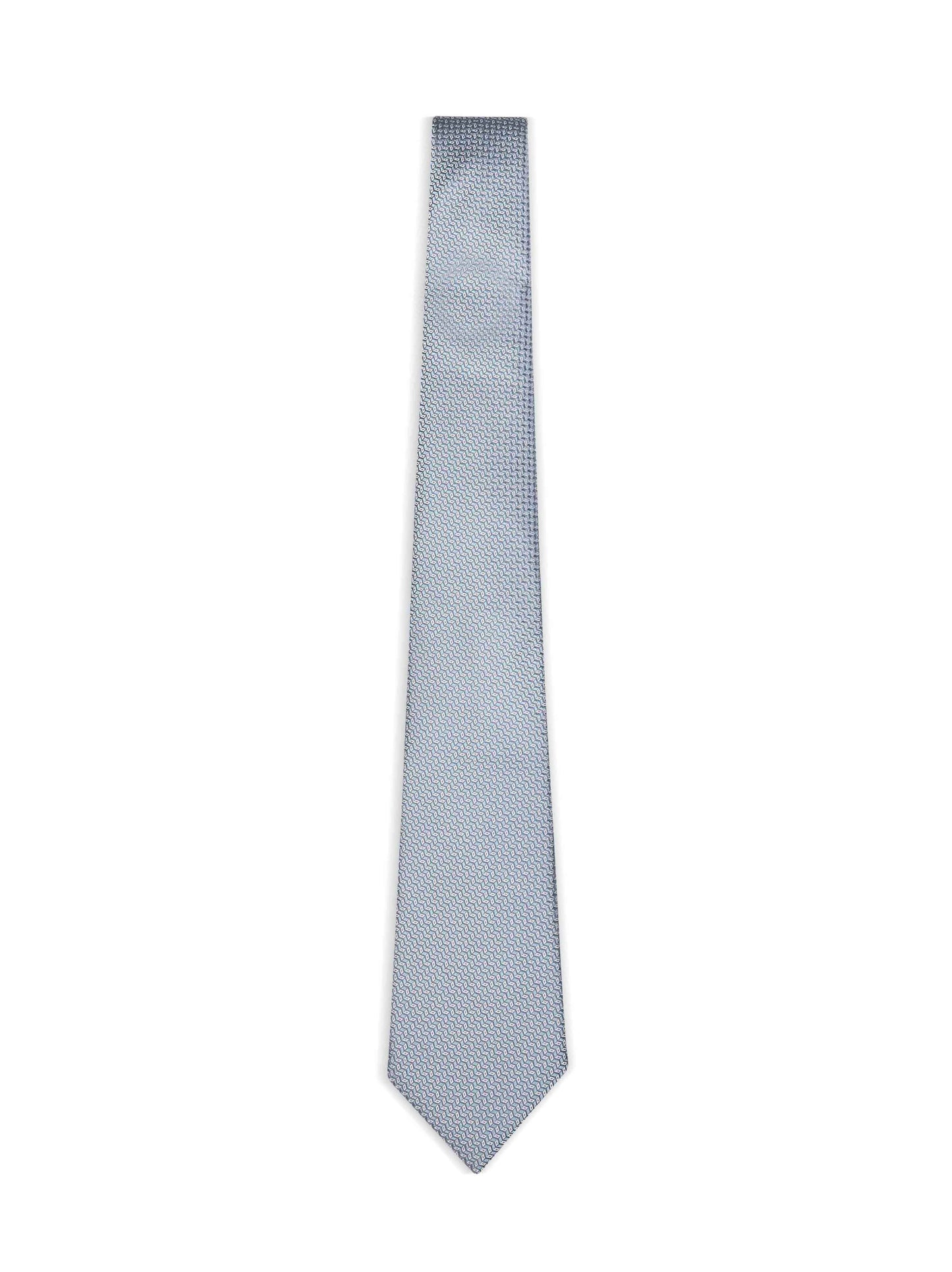 Giorgio Armani Men Aquamarine Jacquard Silk Tie GIORGIO ARMANI