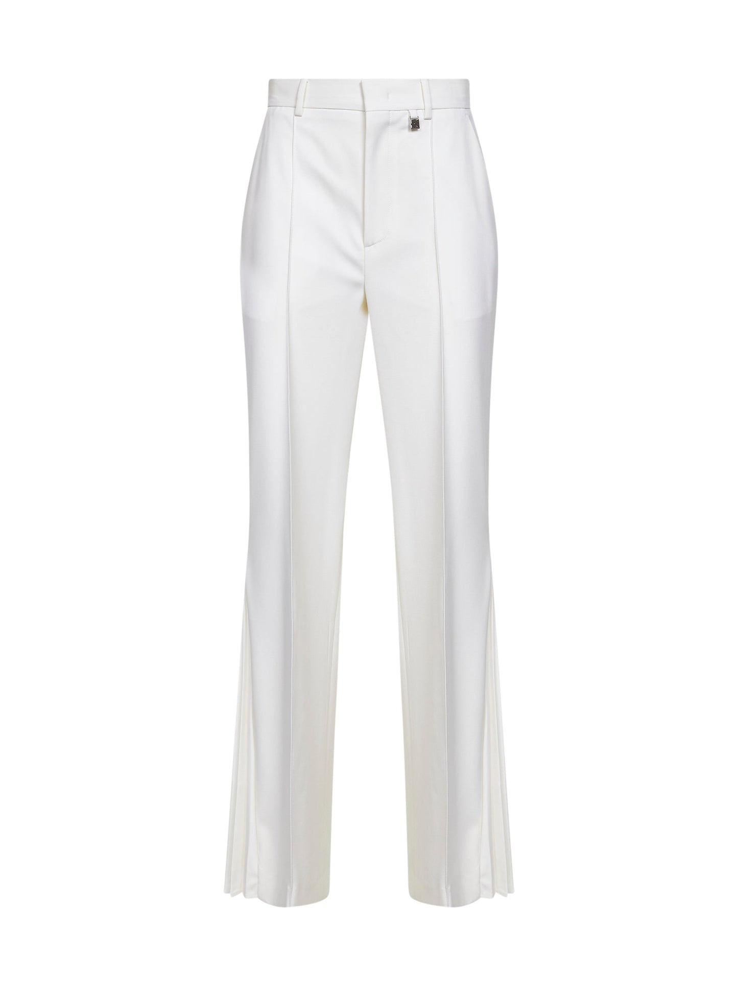Giuseppe Di Morabito Women White Virgin Wool Flared Trousers GIUSEPPE DI MORABITO