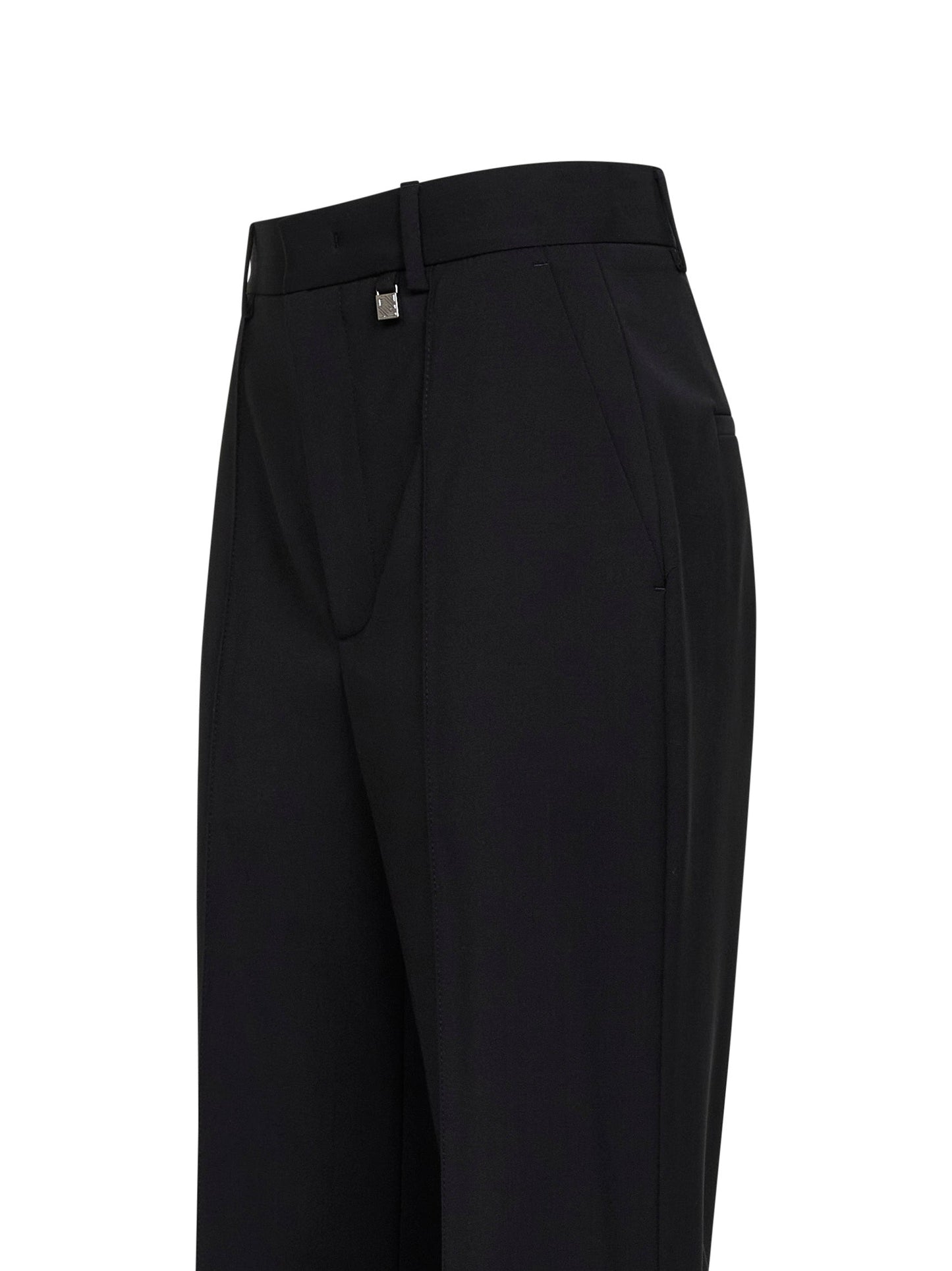 Giuseppe Di Morabito Women Black Virgin Wool Flared Trousers GIUSEPPE DI MORABITO