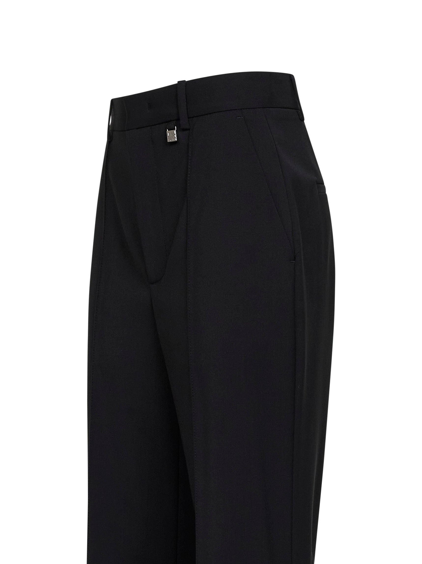 Giuseppe Di Morabito Women Black Virgin Wool Flared Trousers GIUSEPPE DI MORABITO
