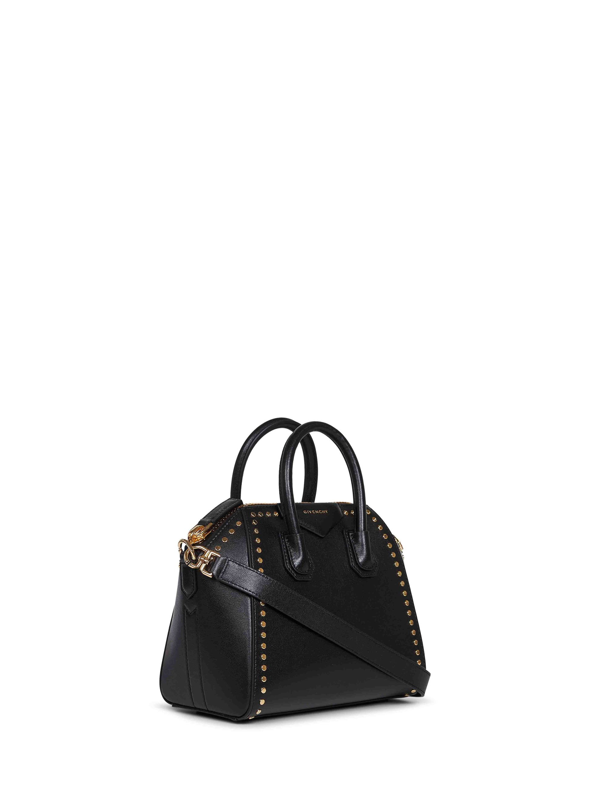 Givenchy Women Black Antigona Mini Studded Handbag GIVENCHY