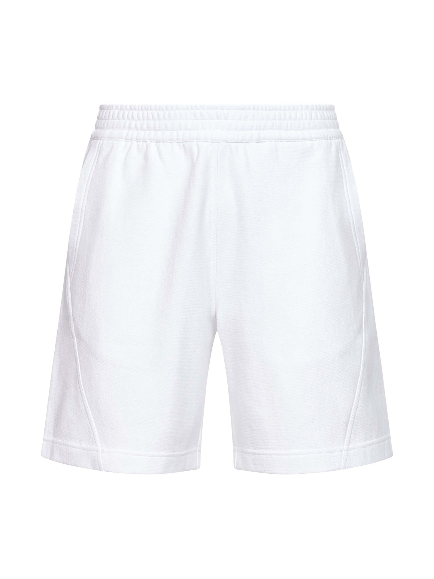 Givenchy Men White Brushed Cotton Couture Seam Bermuda Shorts GIVENCHY