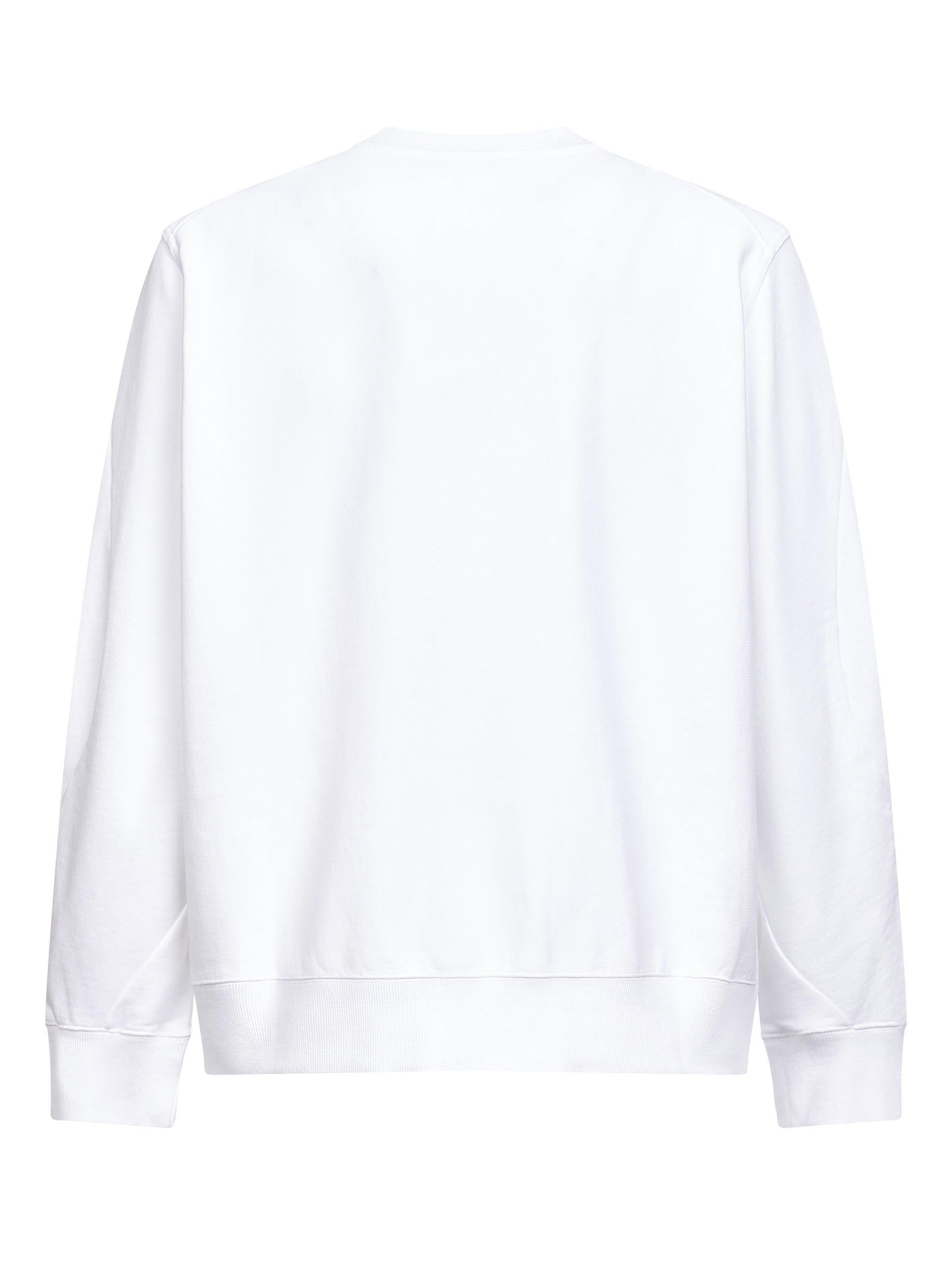 Givenchy Men White Brushed Cotton Couture Seam Sweatshirt GIVENCHY