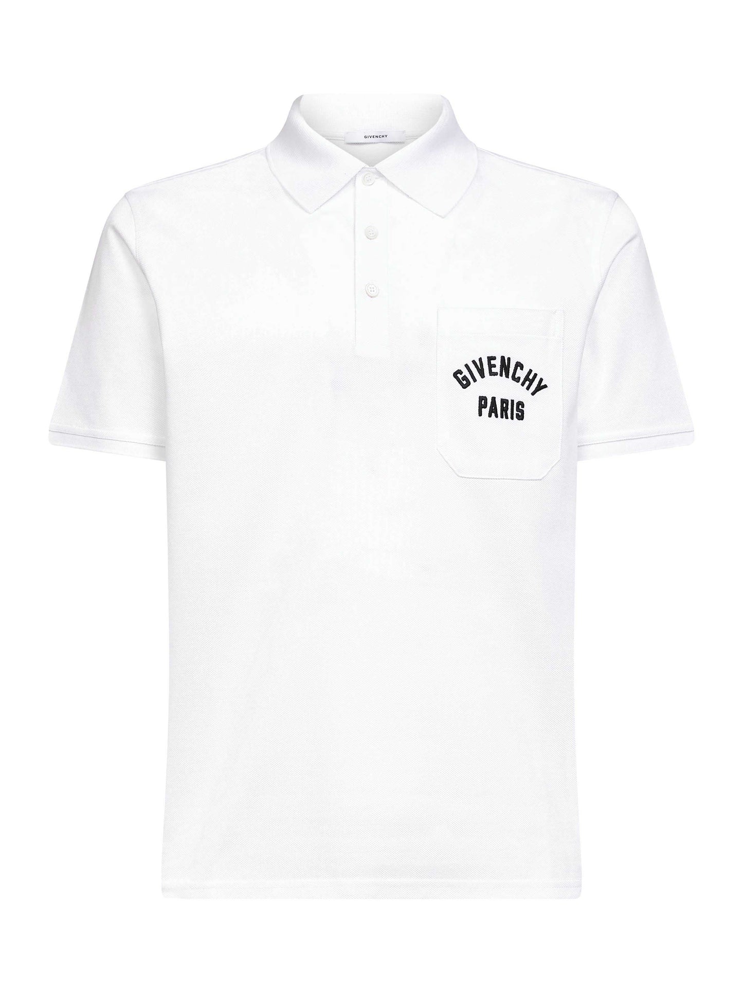Givenchy Men White Cotton Piqué Givenchy Paris Polo Shirt GIVENCHY