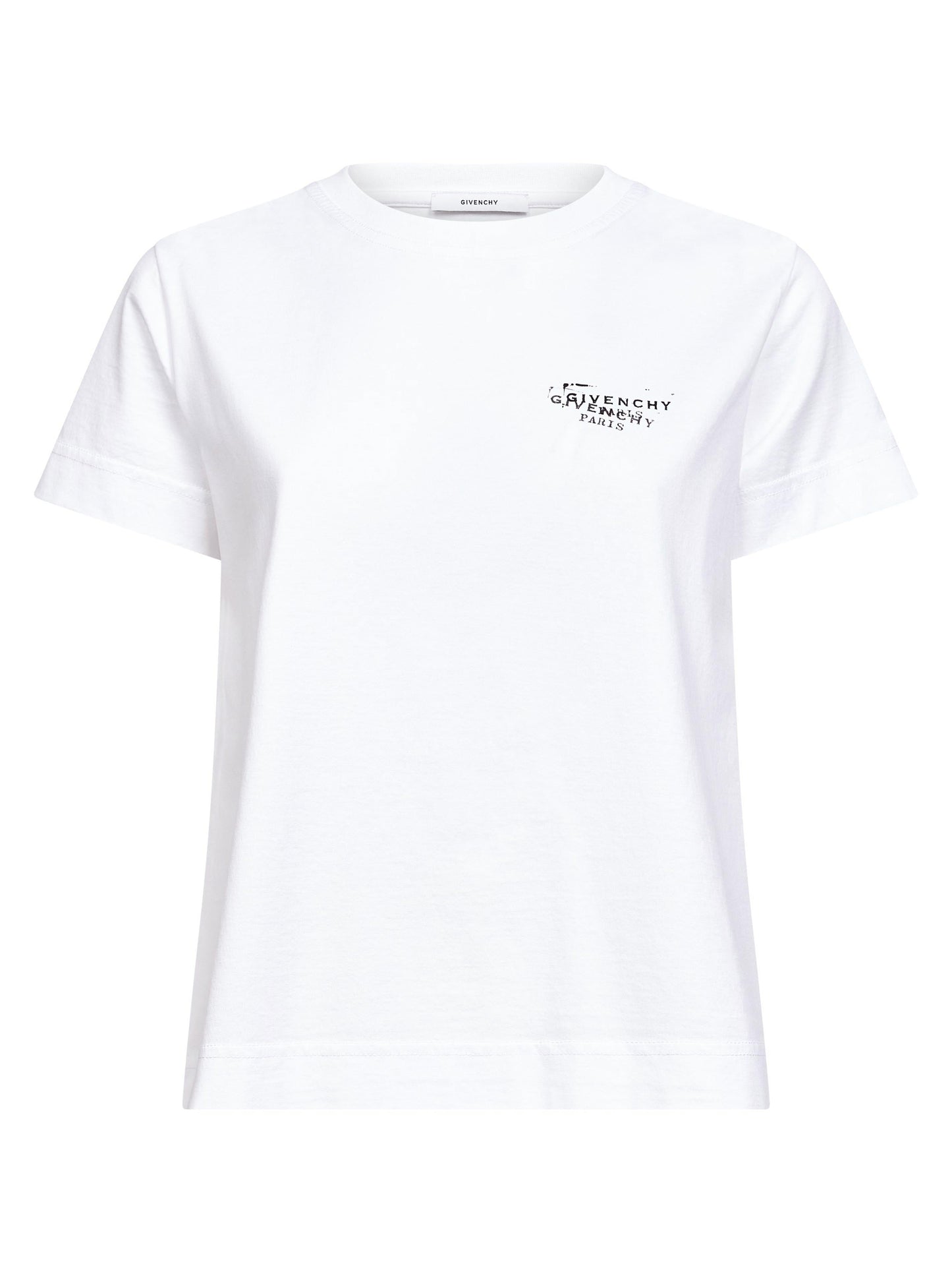 Givenchy Women White Givenchy Stamp Print T-Shirt GIVENCHY