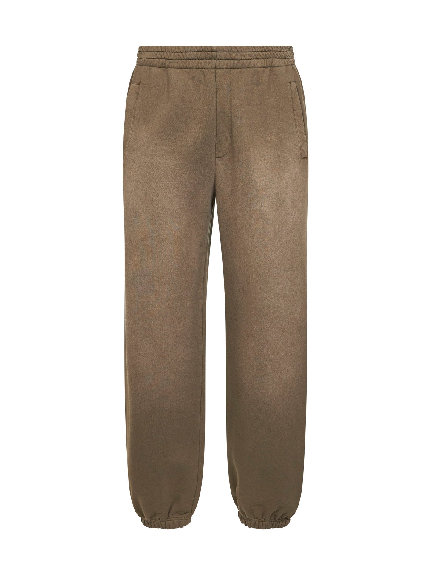 Golden Goose Men Beige Bleached-Effect Cotton Jogging Trousers GOLDEN GOOSE