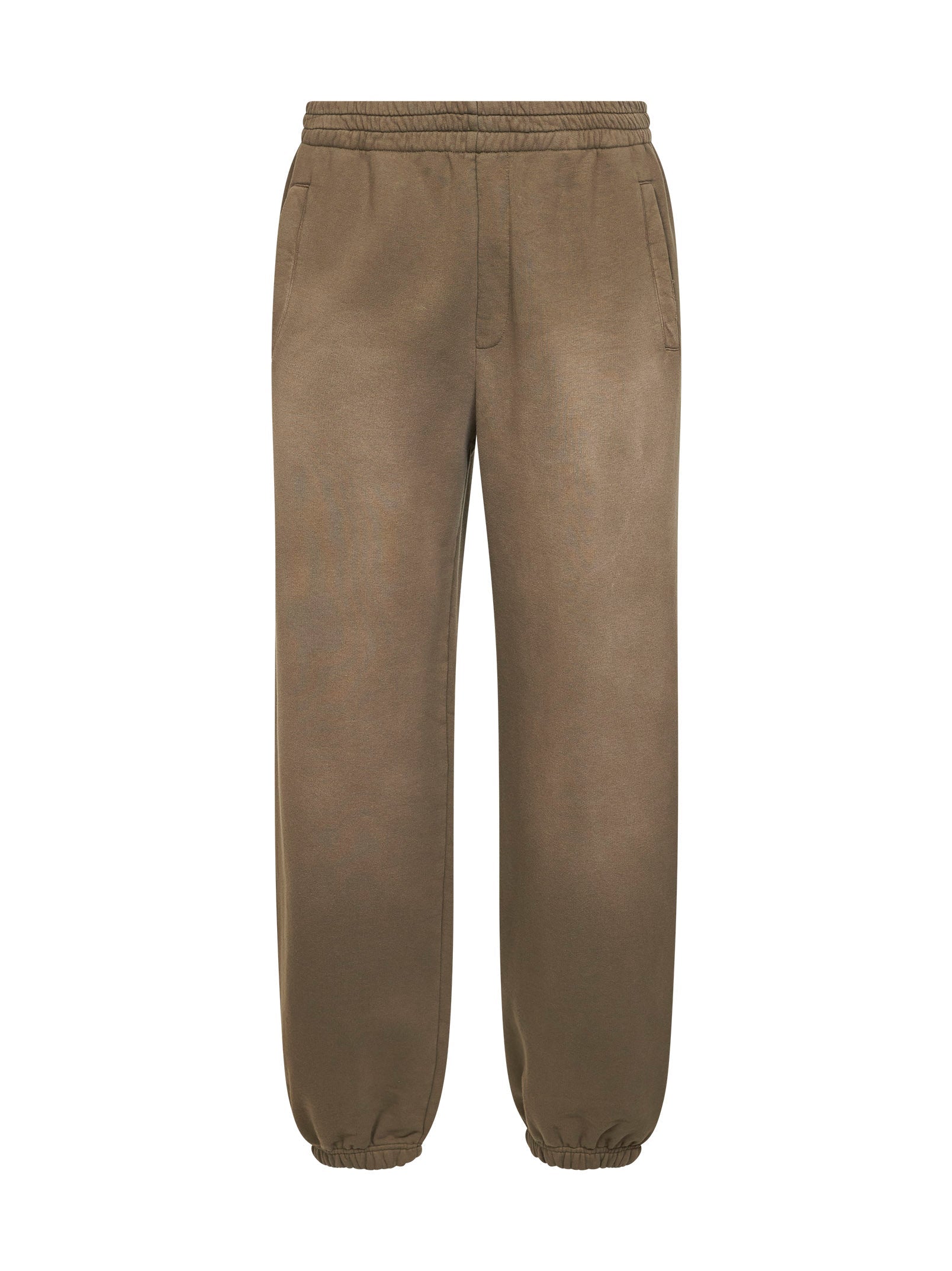 Golden Goose Men Beige Bleached-Effect Cotton Jogging Trousers GOLDEN GOOSE