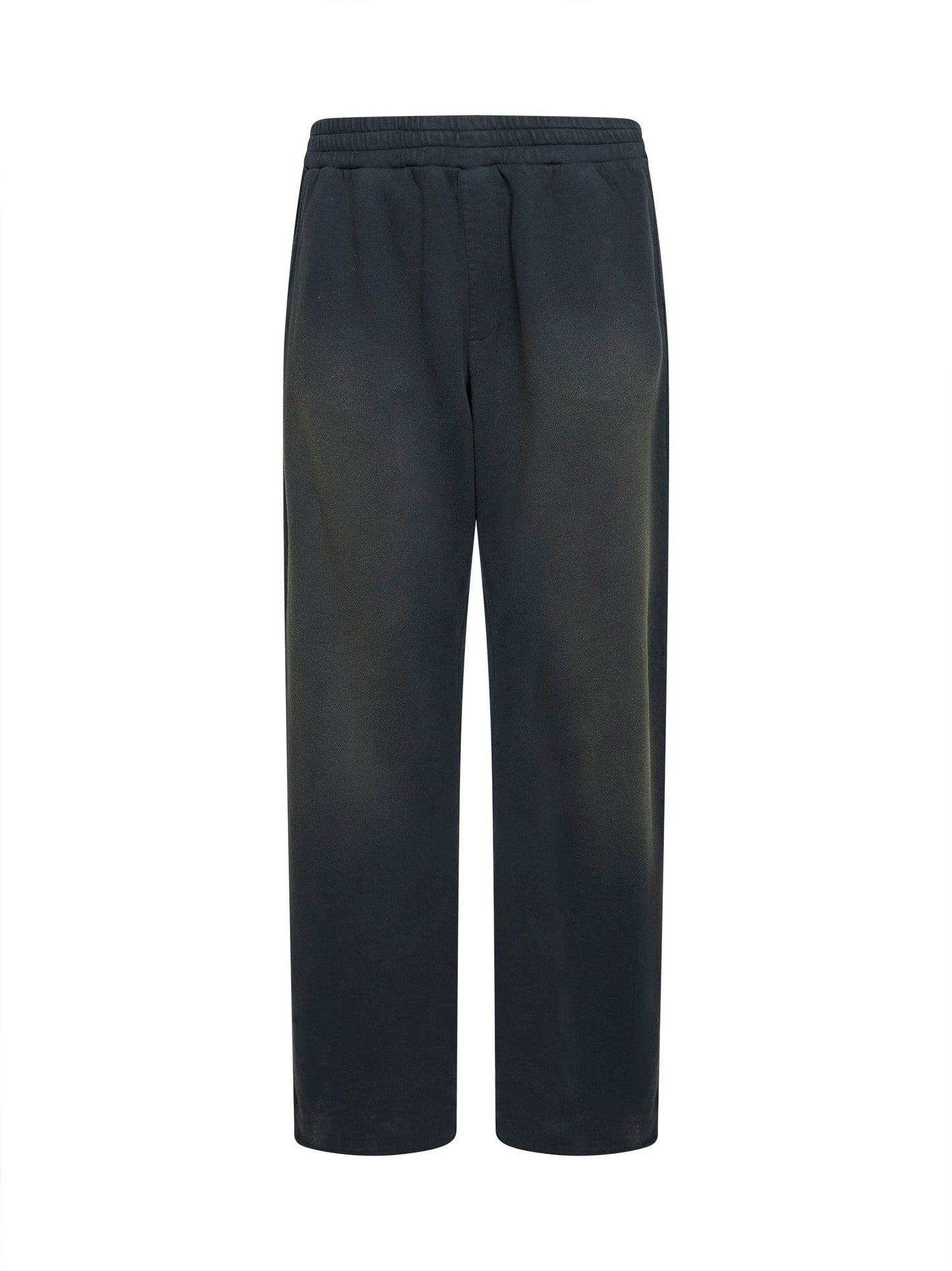 Golden Goose Men Black Bleached Cotton Fleece Journey Jogging Trousers GOLDEN GOOSE