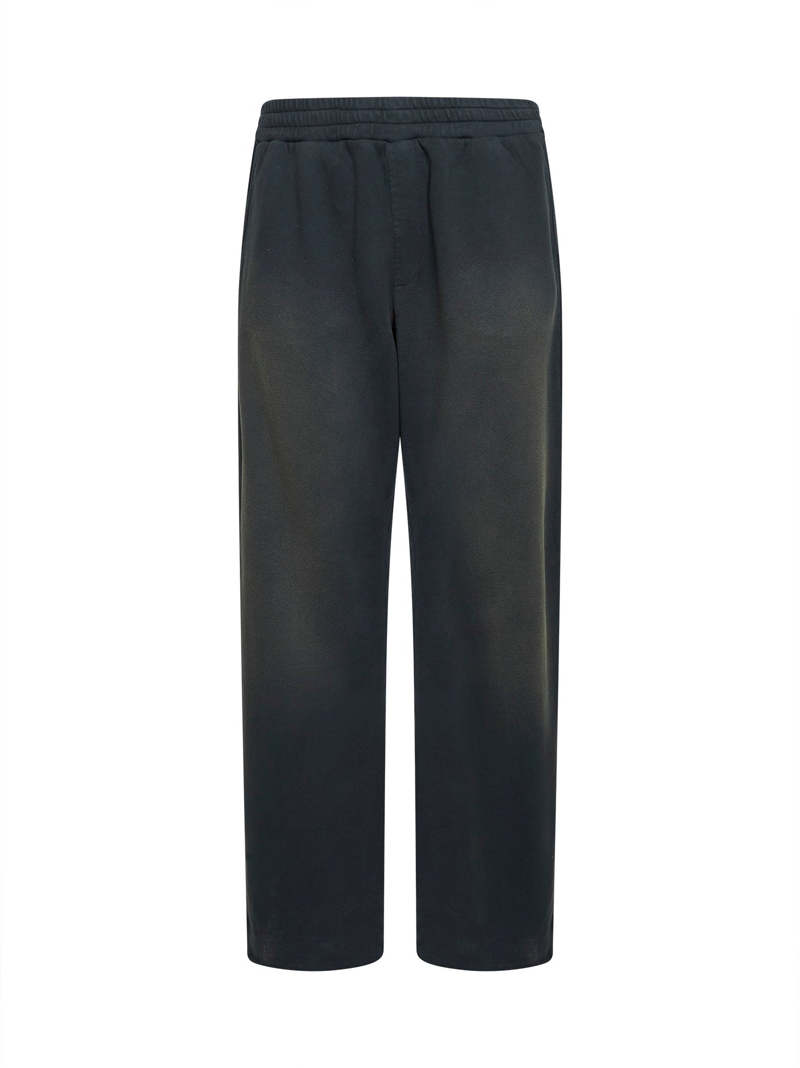 Golden Goose Men Black Bleached Cotton Fleece Journey Jogging Trousers GOLDEN GOOSE