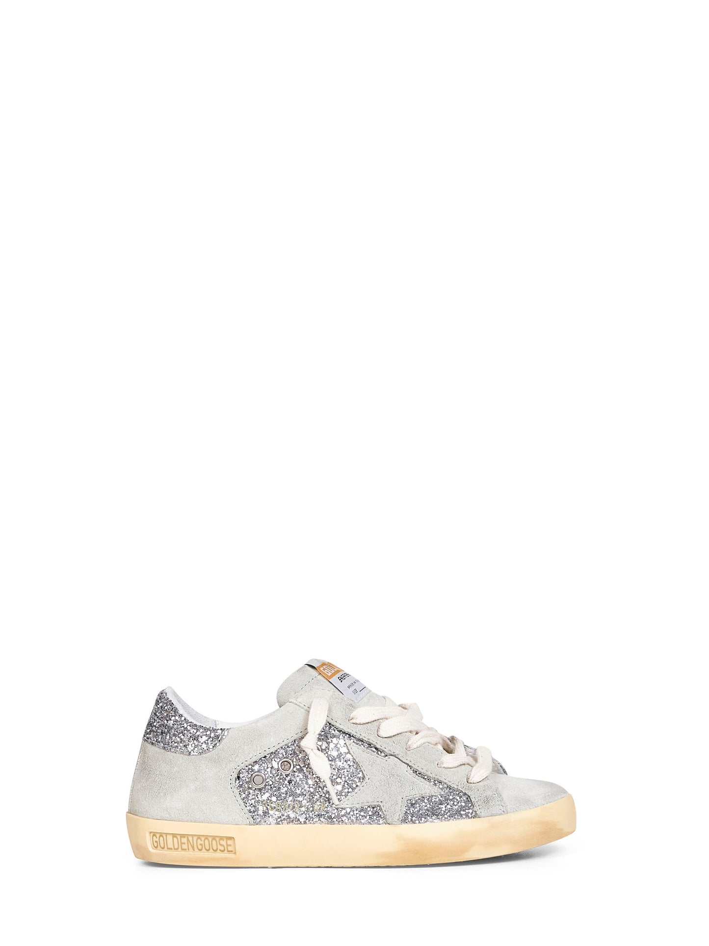 Golden Goose Women Suede And Glitter Super-Star Sneakers GOLDEN GOOSE