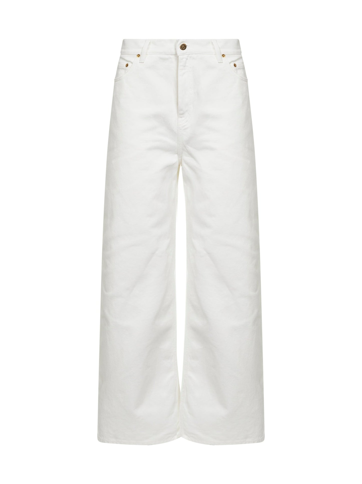 Golden Goose Women White Bull Denim Golden Boyfriend Jeans GOLDEN GOOSE