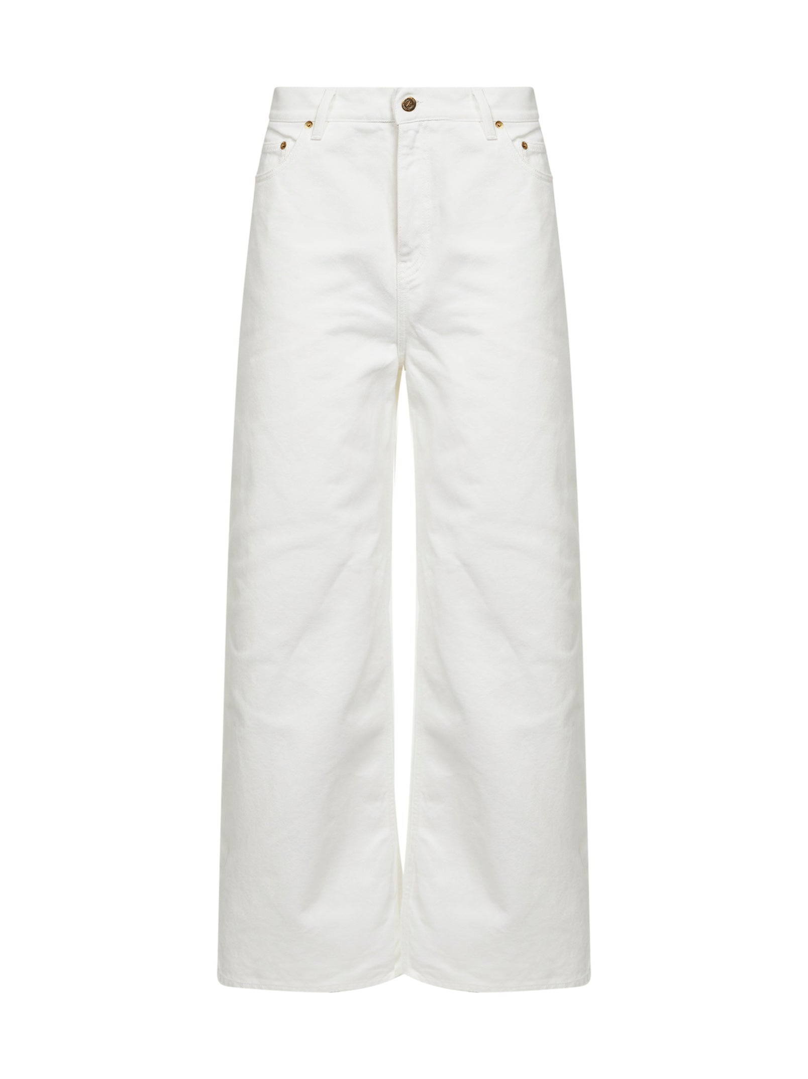 Golden Goose Women White Bull Denim Golden Boyfriend Jeans GOLDEN GOOSE