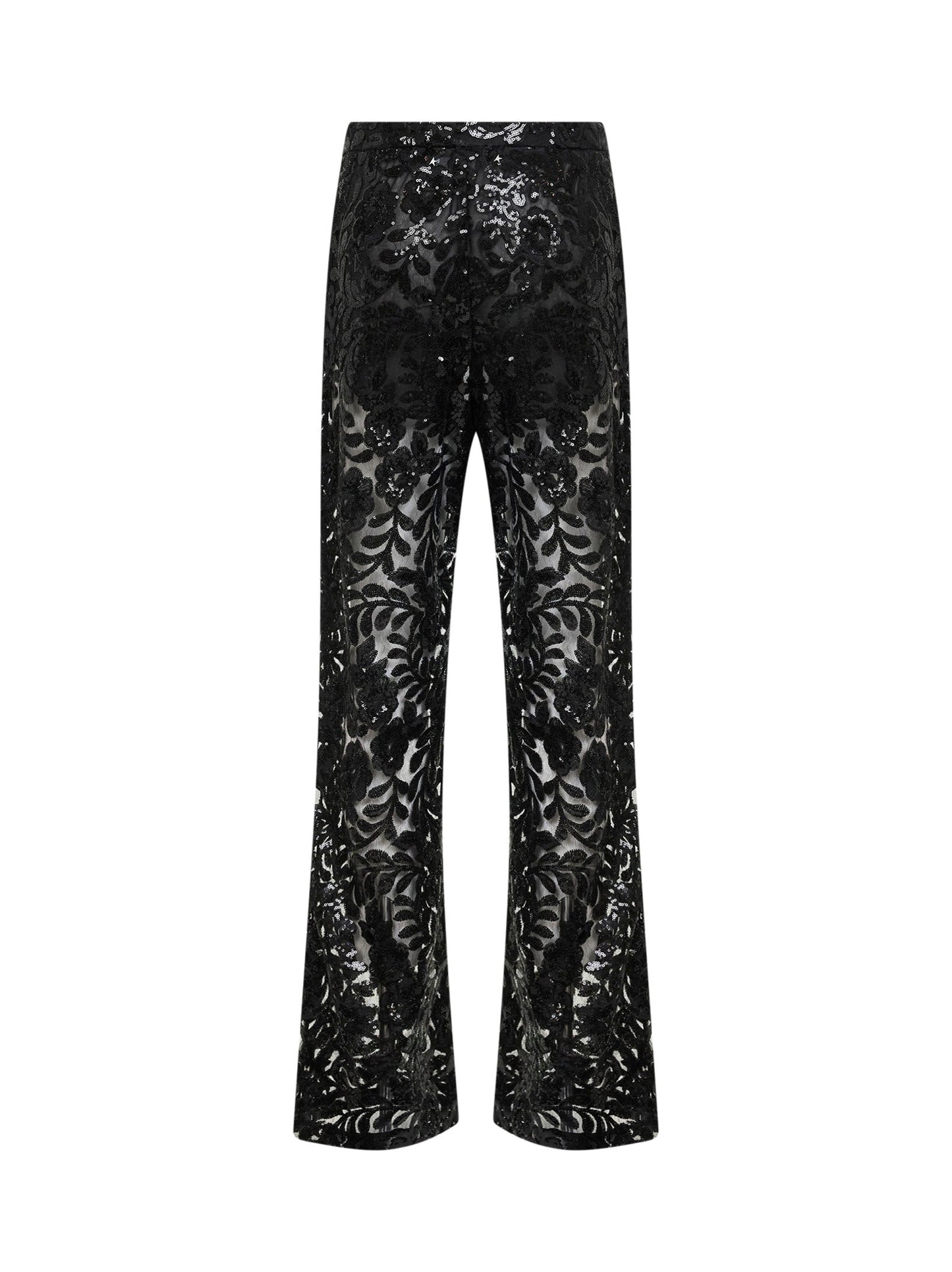 Golden Goose Women Black Sequin-Embroidered Tulle Journey Trousers GOLDEN GOOSE