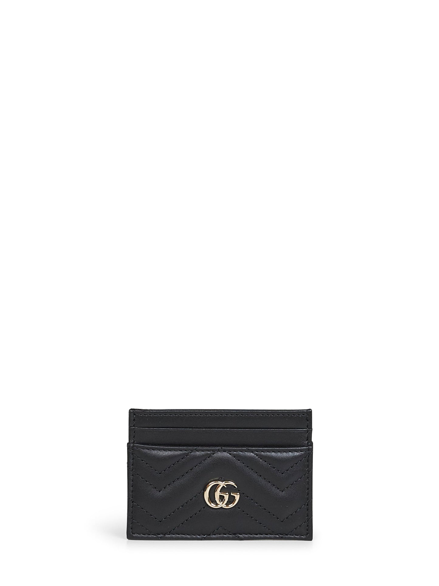 Gucci Women Black Gg Marmont Card Holder
