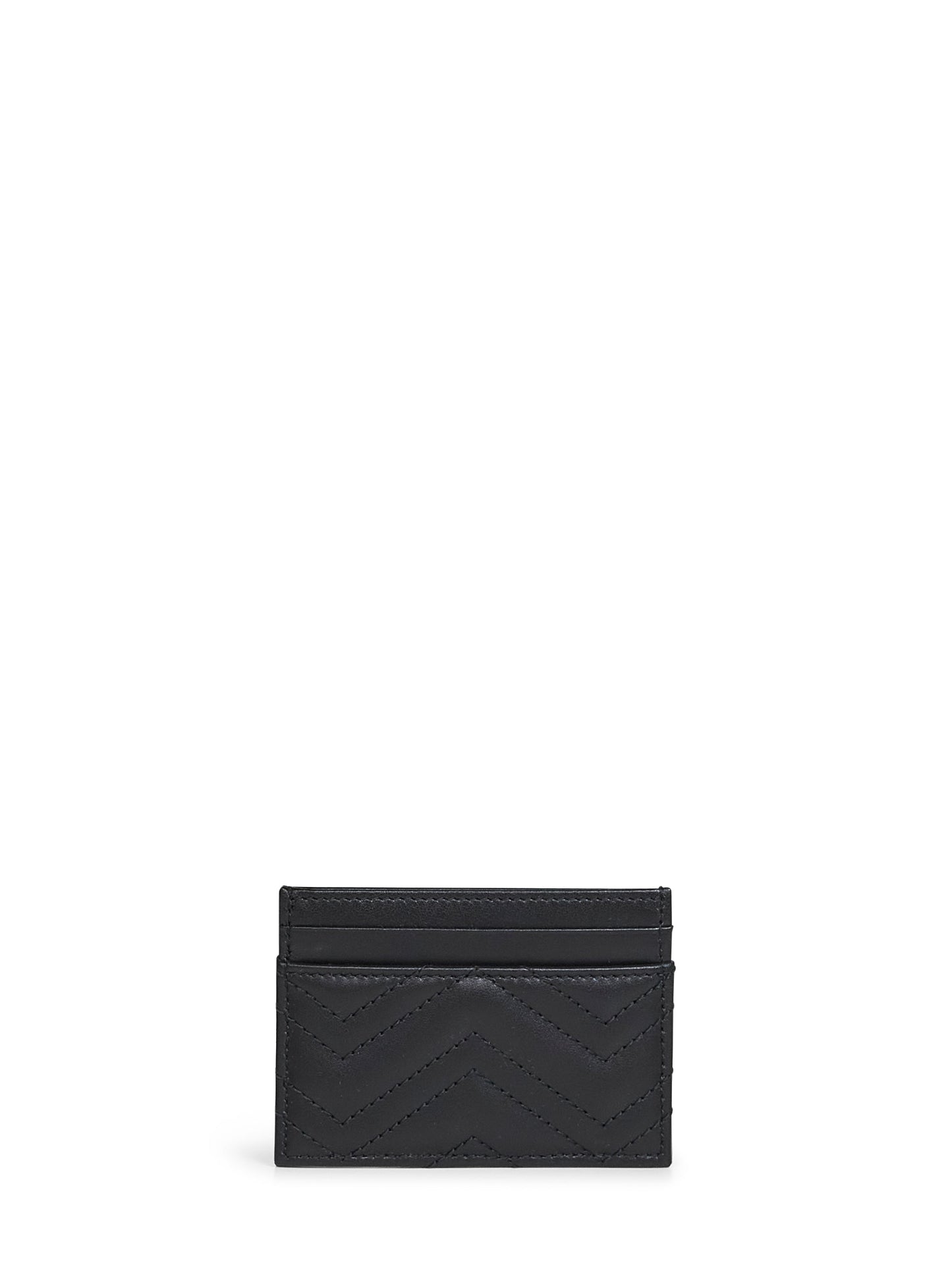 Gucci Women Black Gg Marmont Card Holder