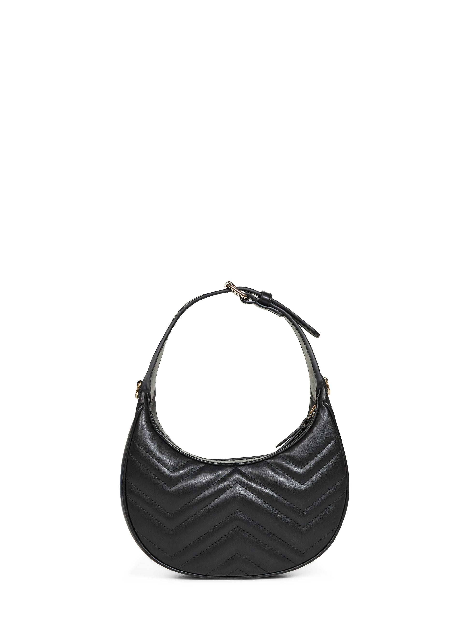 Gucci Women Black Gg Marmont Small Shoulder Bag GUCCI