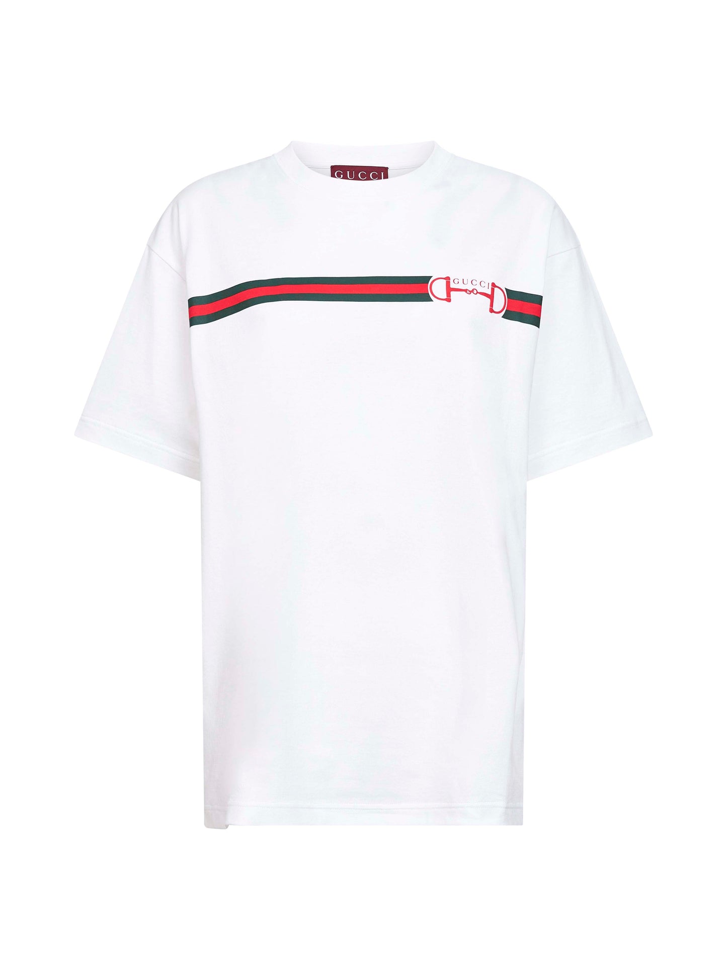 Gucci Women White Cotton Jersey Printed T-Shirt GUCCI