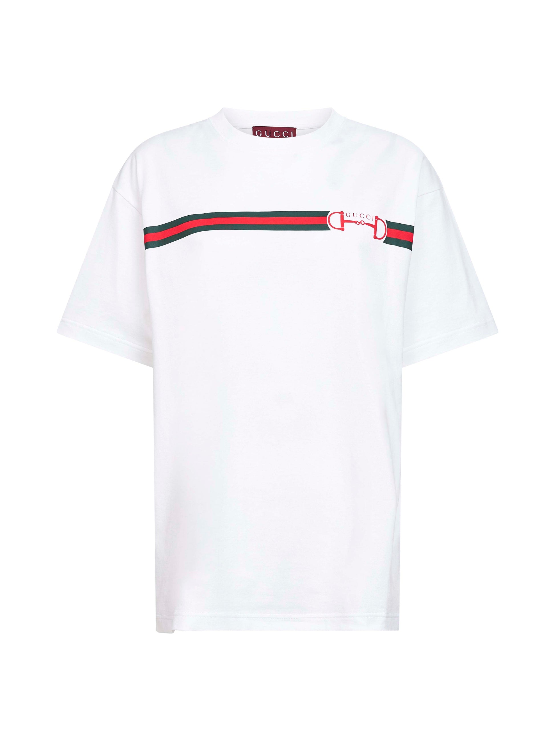 Gucci Women White Cotton Jersey Printed T-Shirt GUCCI