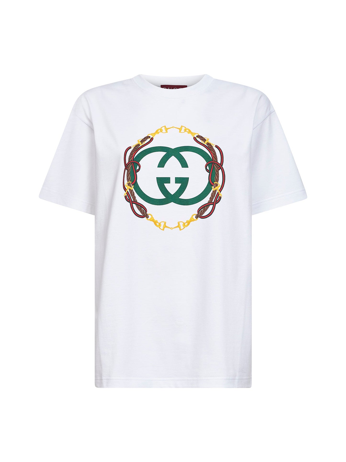 Gucci Women White Cotton Jersey Printed T-Shirt GUCCI