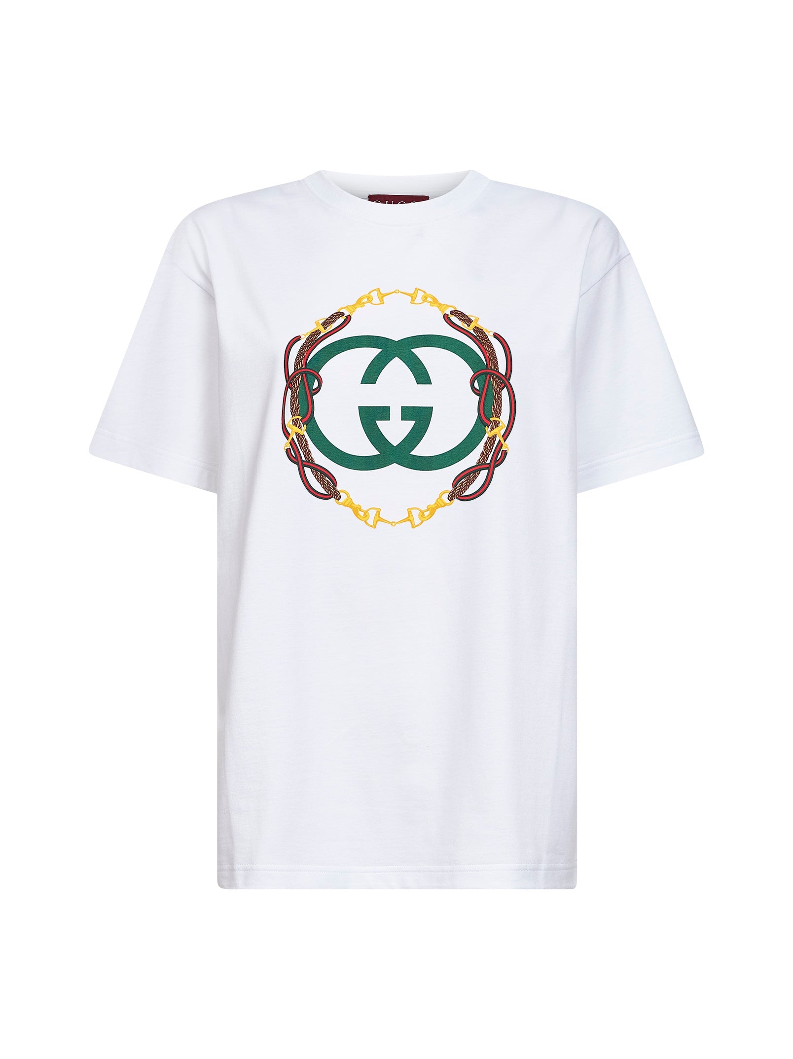 Gucci Women White Cotton Jersey Printed T-Shirt GUCCI