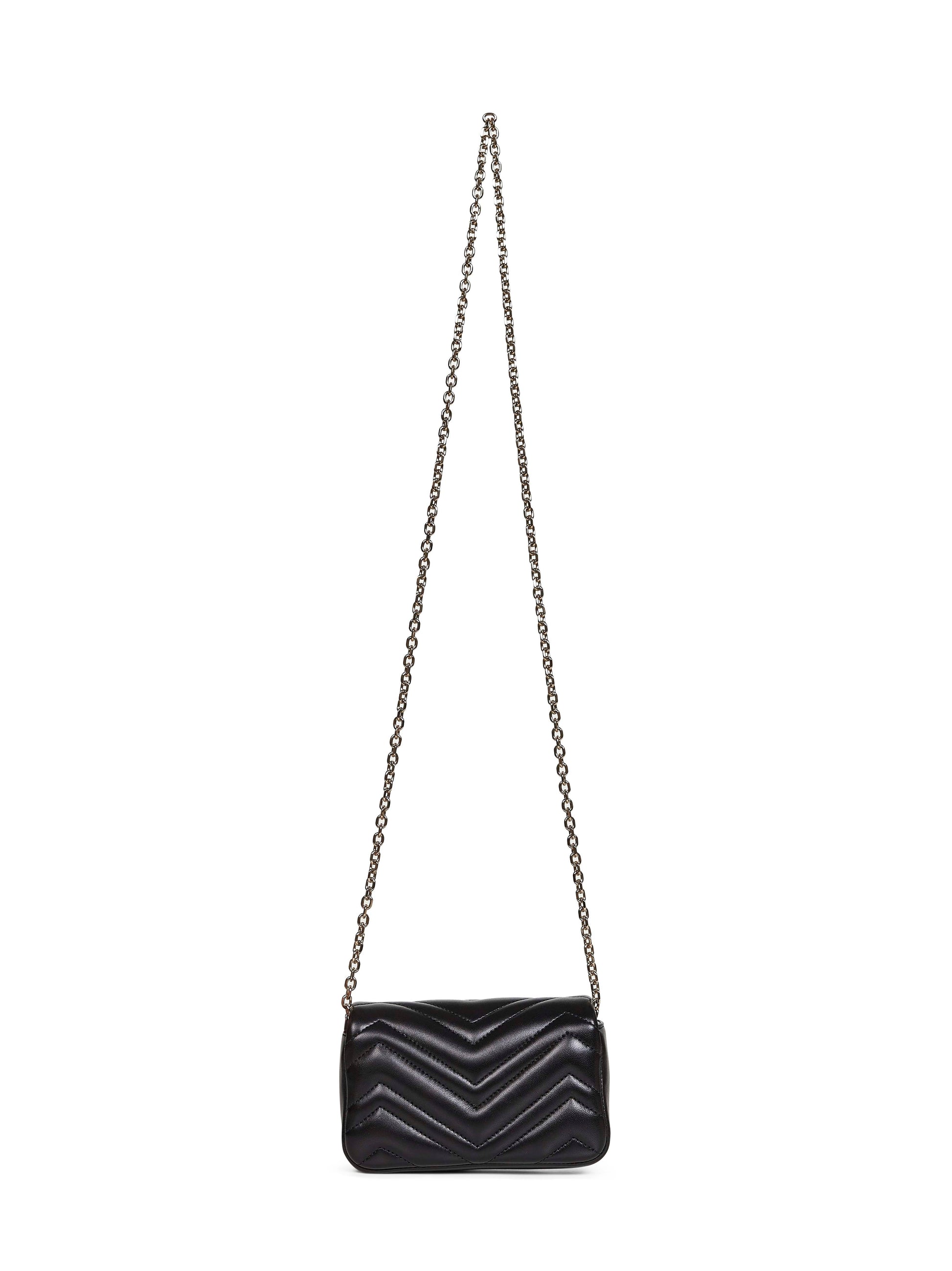 Gucci Women Black Gg Marmont Mini Shoulder Bag GUCCI