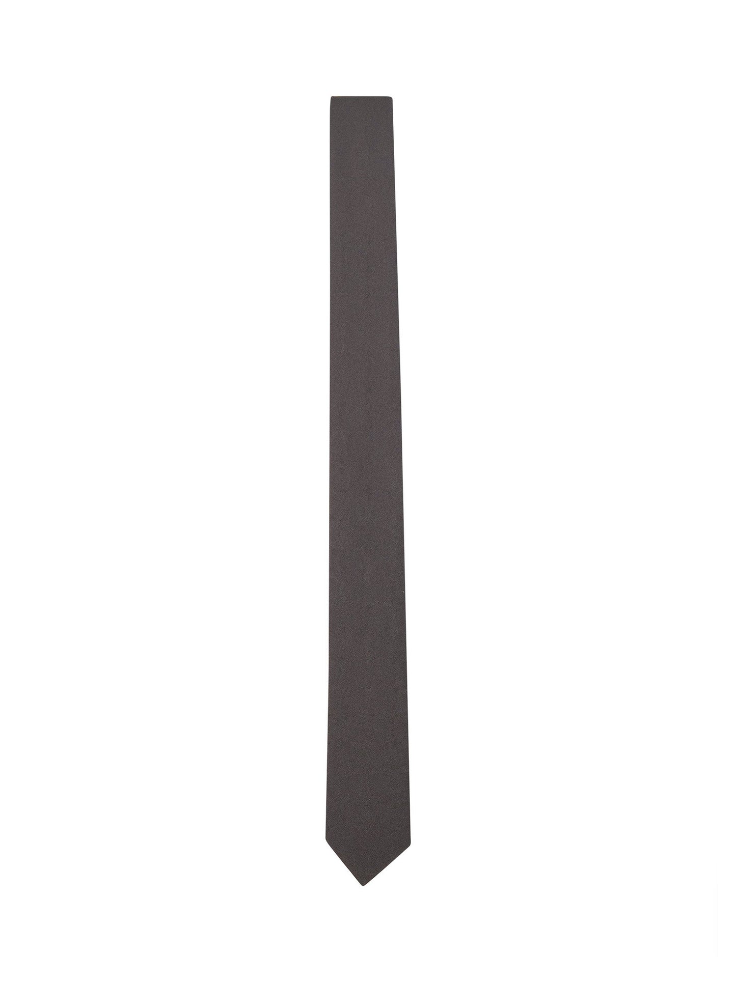 Gucci Men Brown Crepe-Effect Fabric Slim Tie