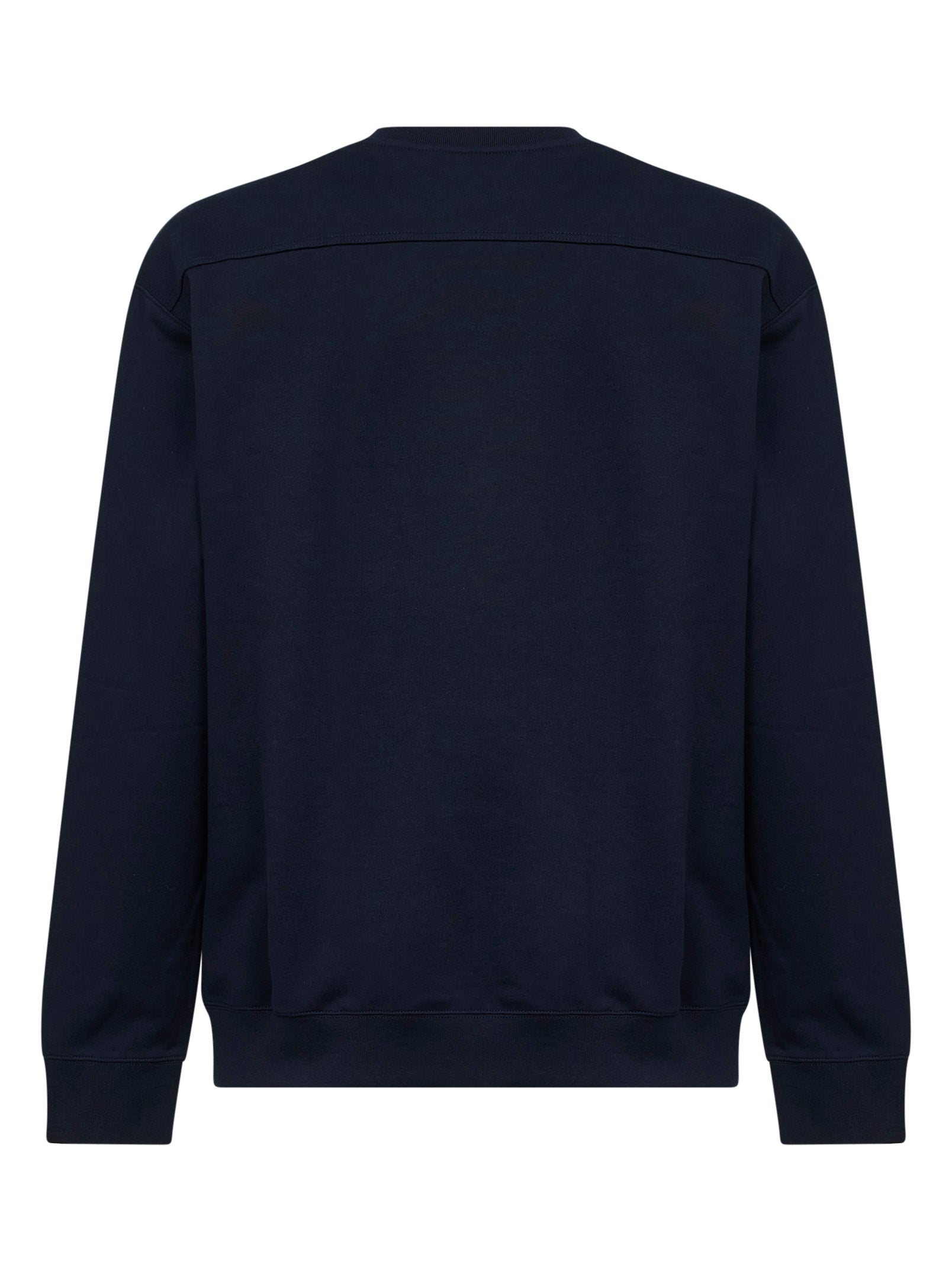 Gucci Men Dark Blue Cotton Jersey Embroidered Sweatshirt GUCCI