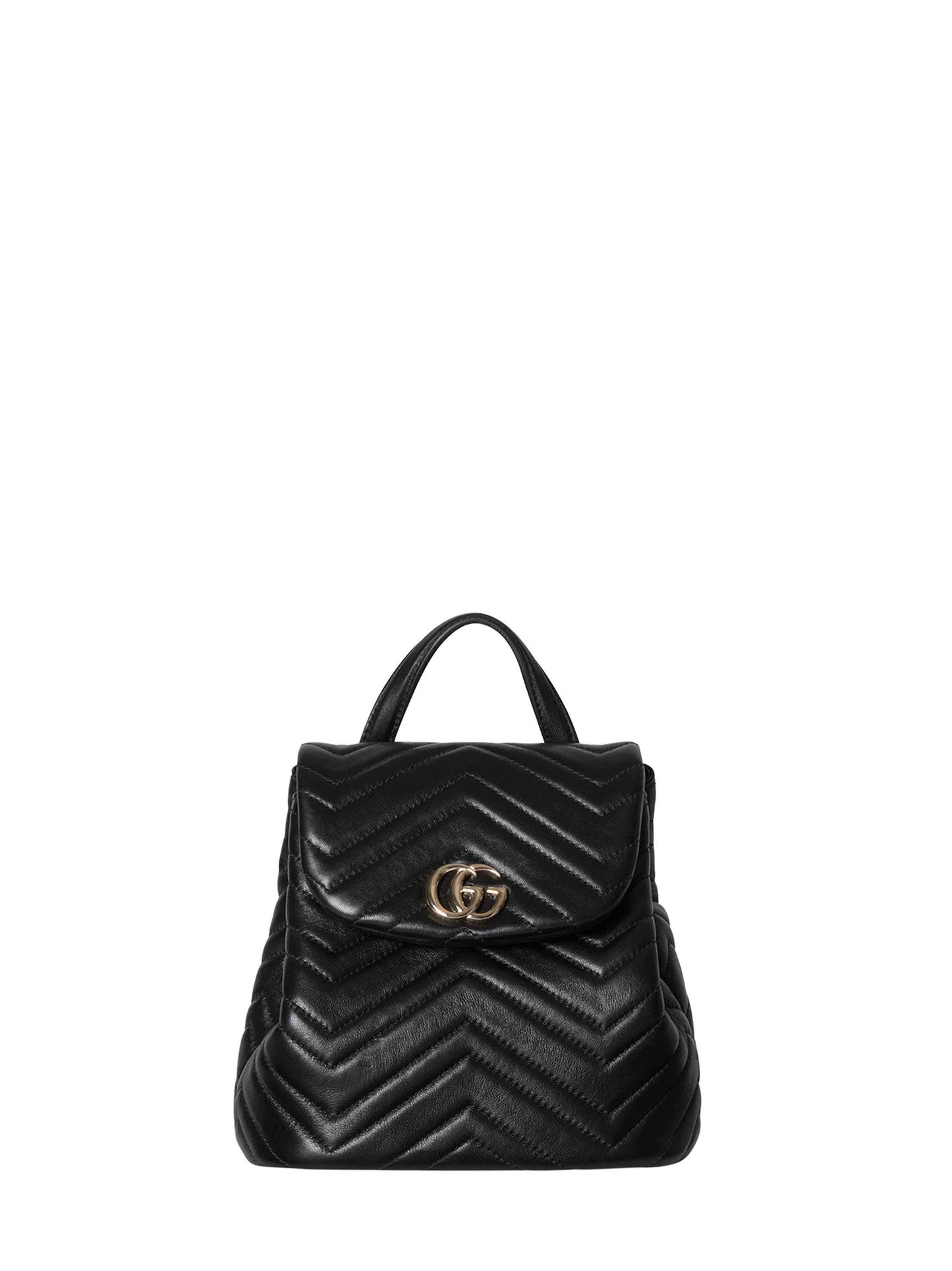 Gucci Women Black Gg Marmont Mini Backpack GUCCI