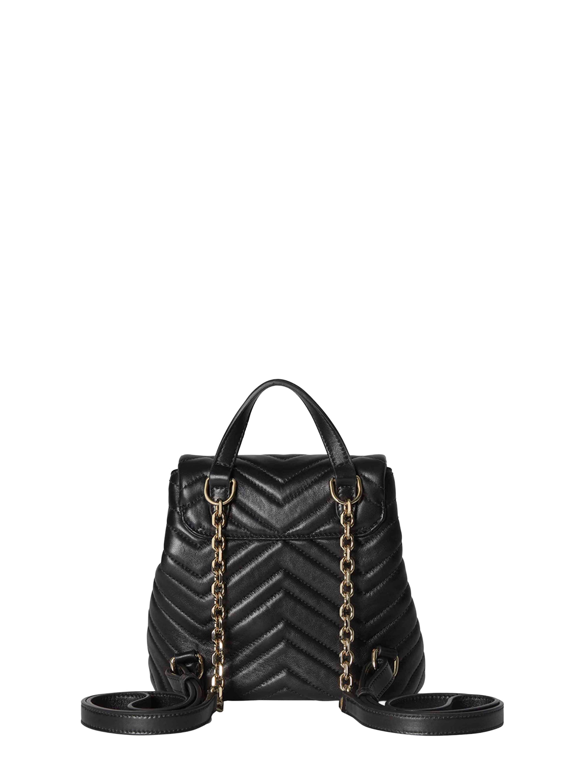 Gucci Women Black Gg Marmont Mini Backpack GUCCI