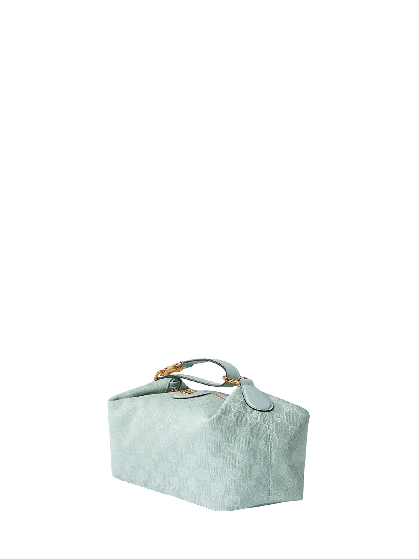 Gucci Women Icy Blue Gucci Vanity Medium Top Handle Bag GUCCI