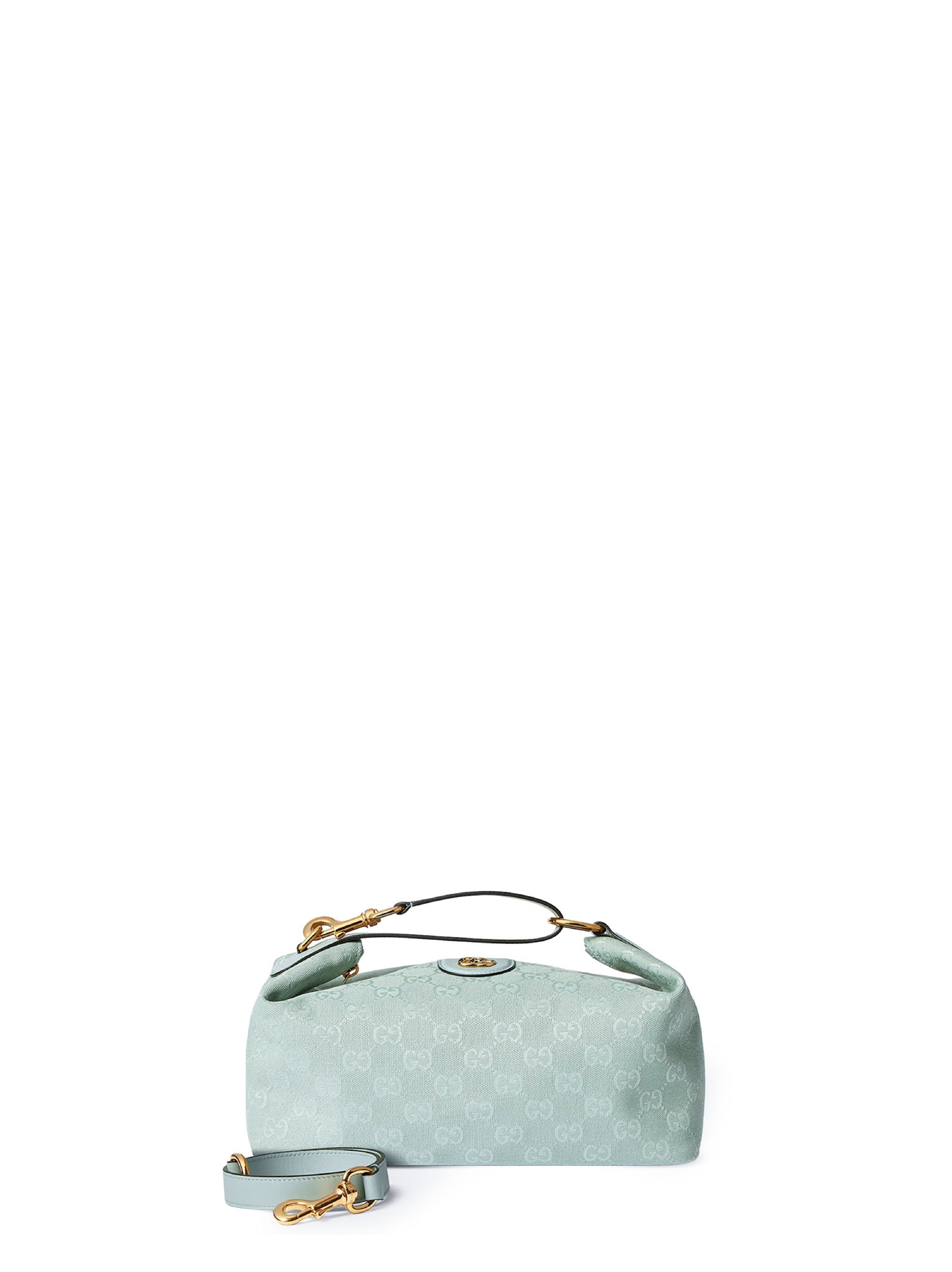 Gucci Women Icy Blue Gucci Vanity Medium Top Handle Bag GUCCI