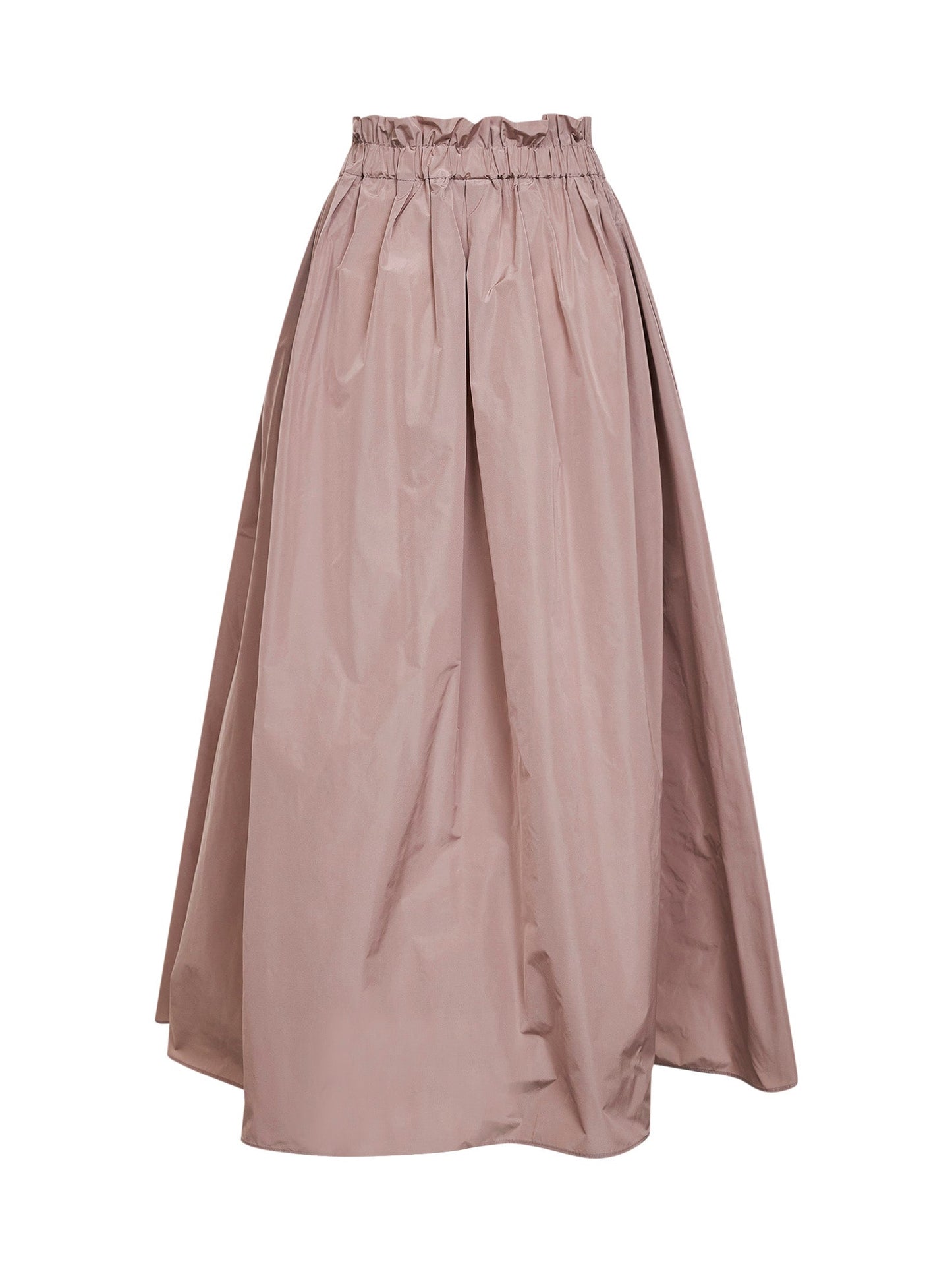 Herno Women Powder Pink New Techno Taffeta Long Skirt HERNO