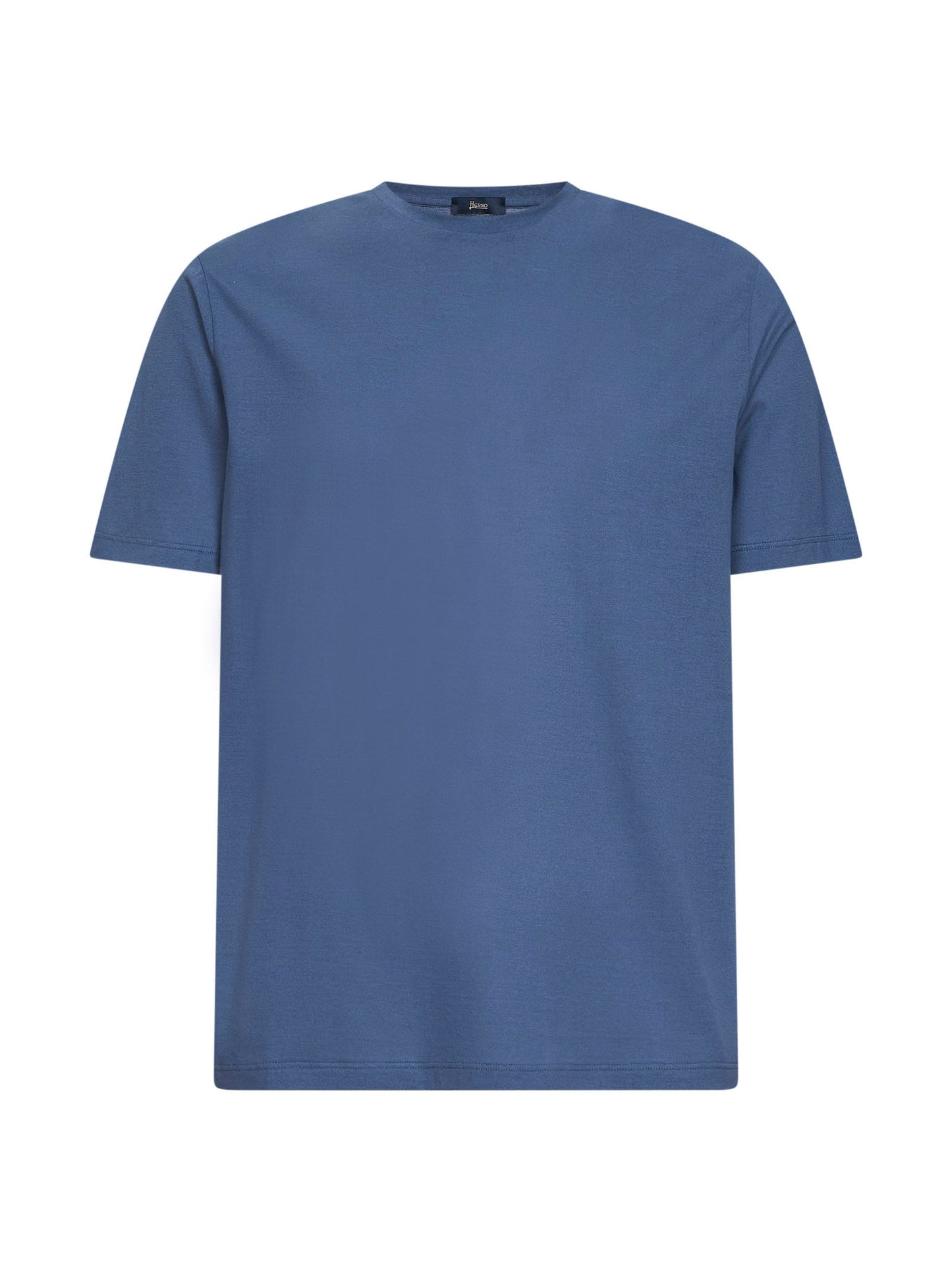 Herno Men Blue Lightweight Crepe Voile Jersey T-Shirt HERNO