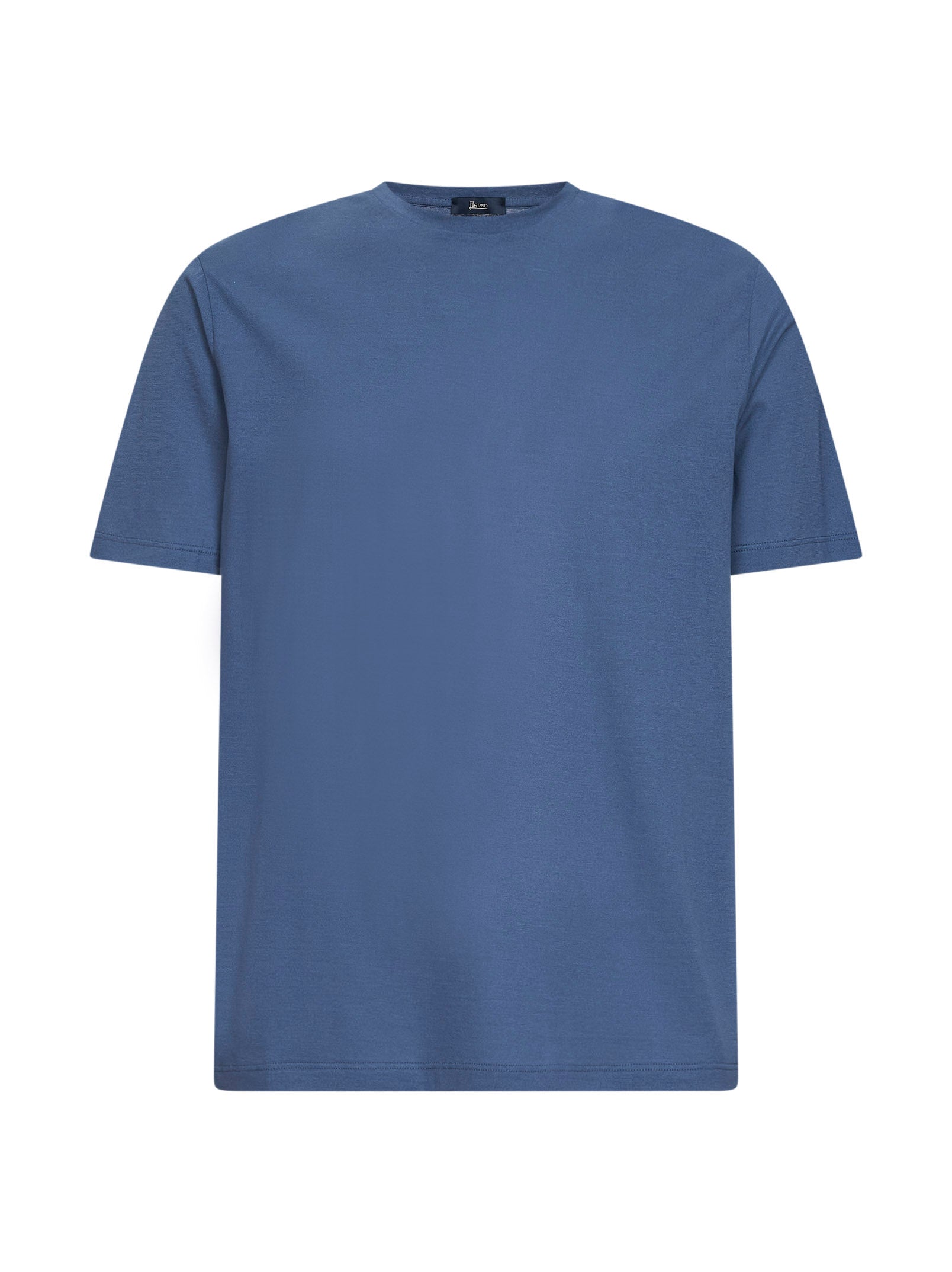 Herno Men Blue Lightweight Crepe Voile Jersey T-Shirt HERNO