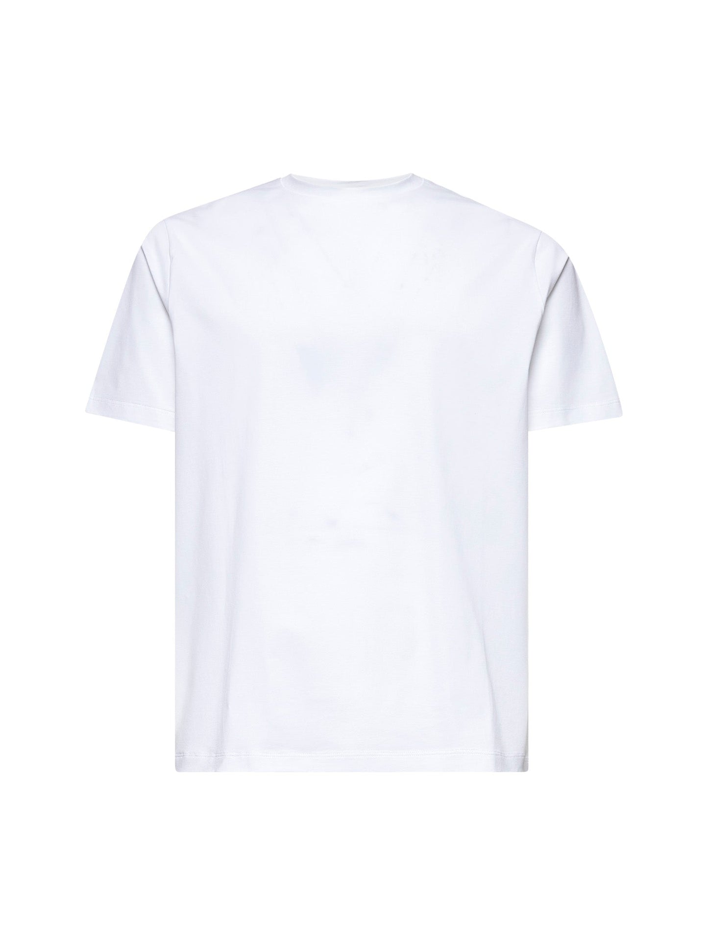 Herno Men White Superfine Cotton Stretch T-Shirt HERNO