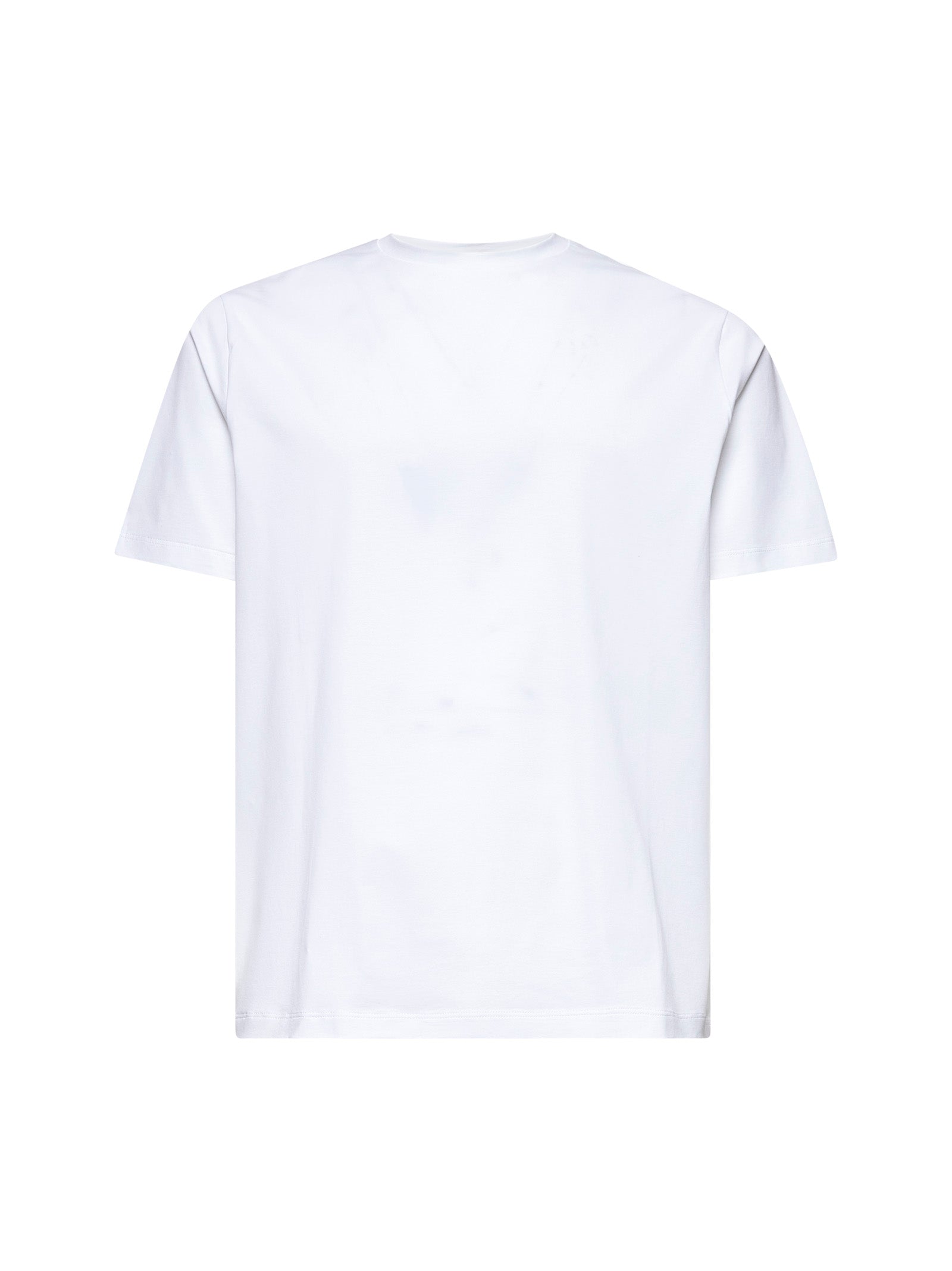 Herno Men White Superfine Cotton Stretch T-Shirt HERNO