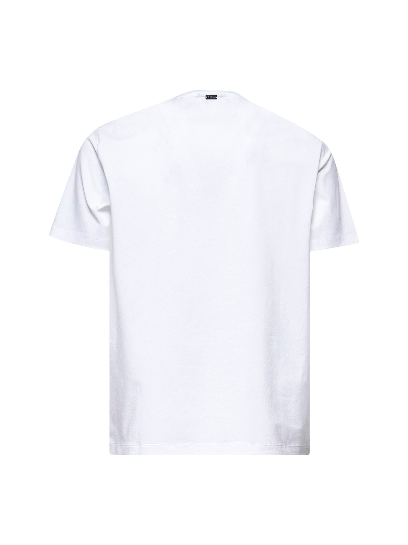 Herno Men White Superfine Cotton Stretch T-Shirt HERNO