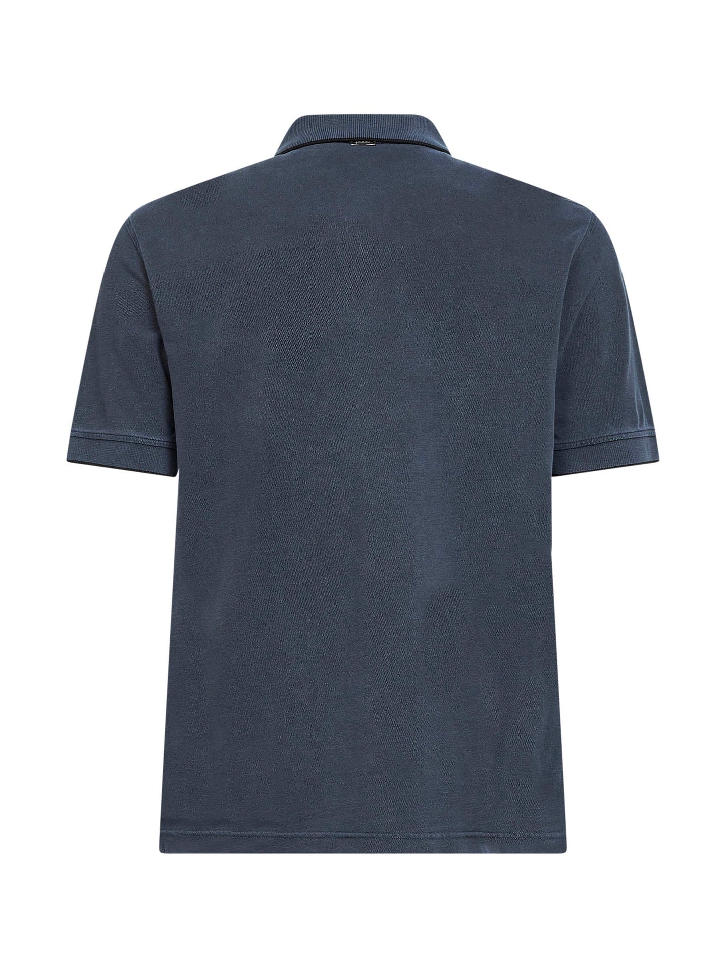Herno Men Blue Cotton Pique Logo Polo Shirt HERNO