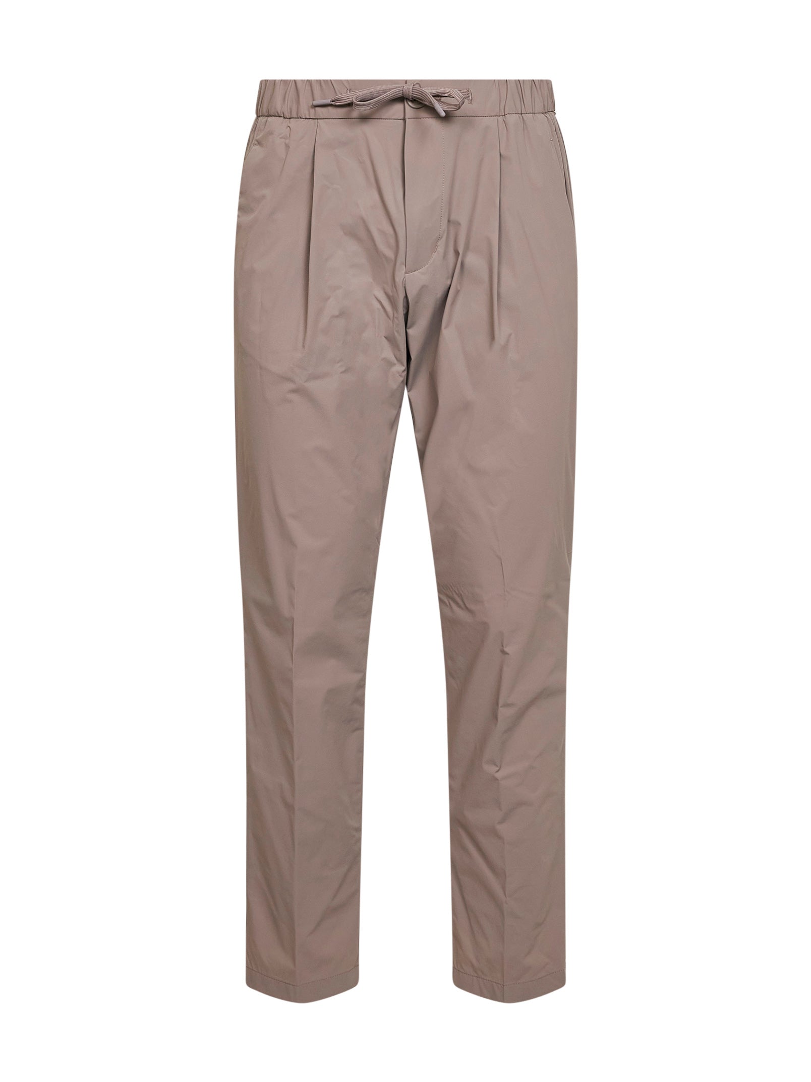 Herno Men Dove Grey Maestro Nylon Trousers HERNO