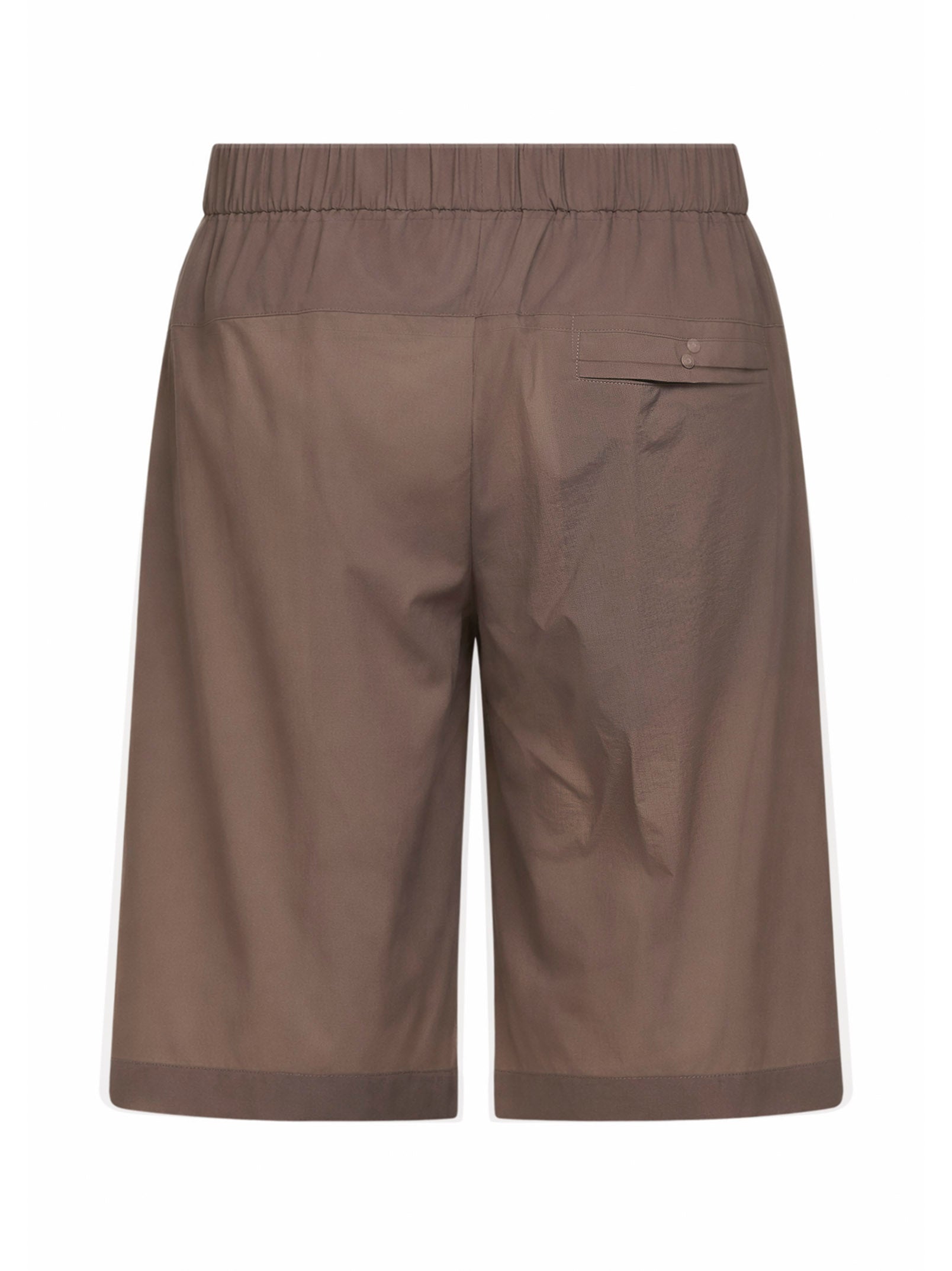 Herno Men Dove Grey Stretch Ripstop Nylon Bermuda Shorts HERNO