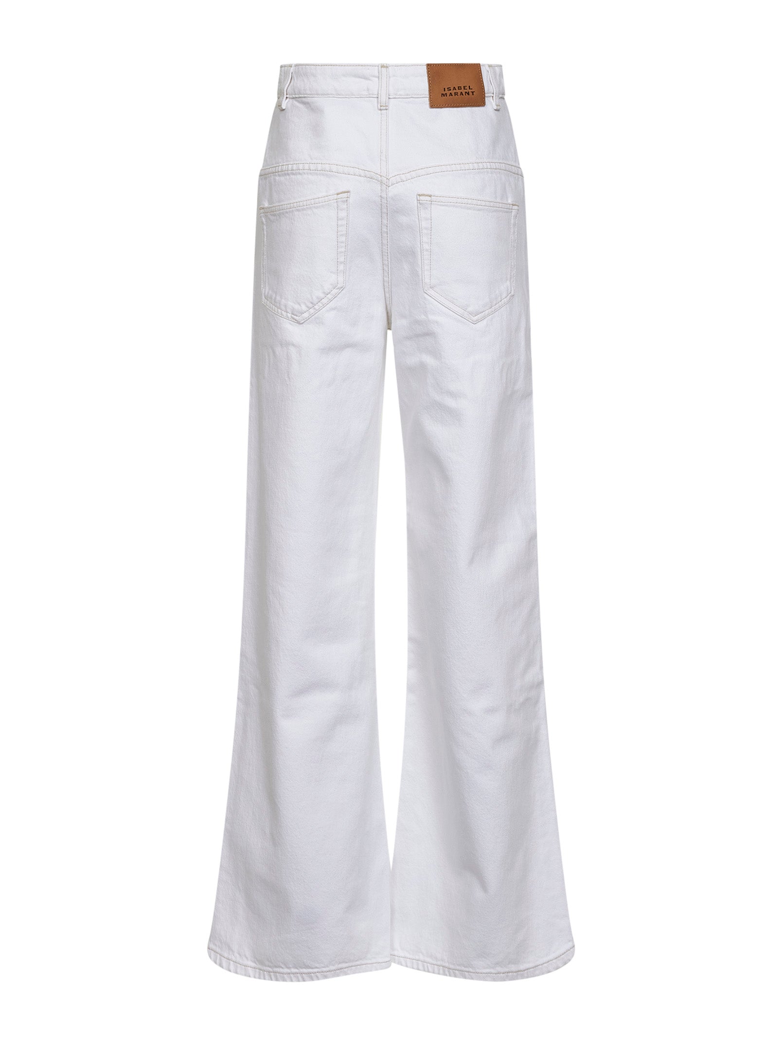 Isabel Marant Women White Cotton Denim Lemony Jeans ISABEL MARANT