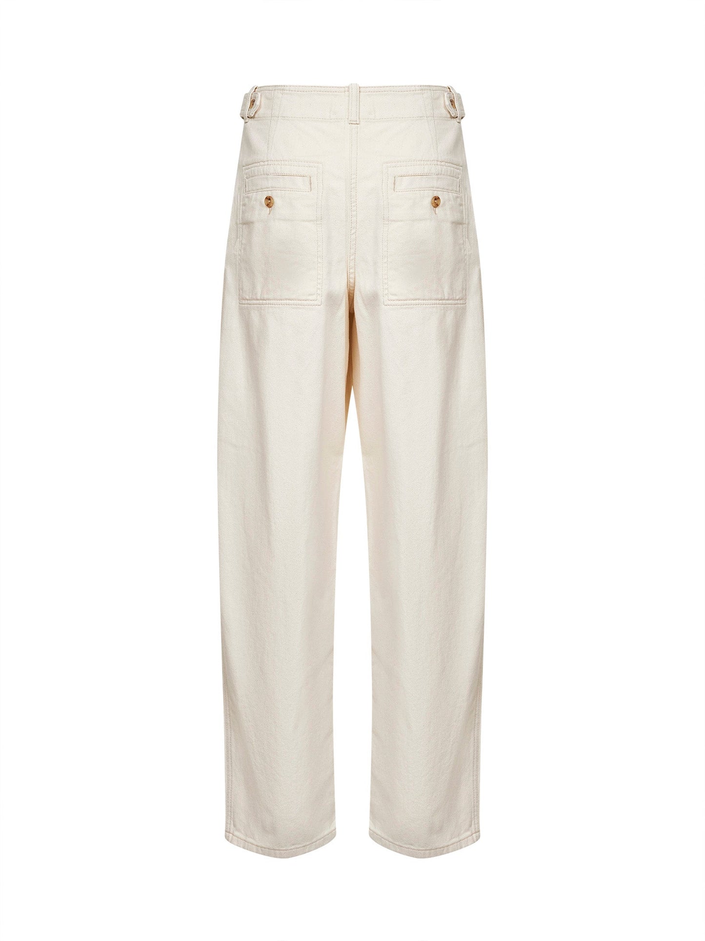 Isabel Marant Women Ecru Denim Ireme Workwear Trousers ISABEL MARANT