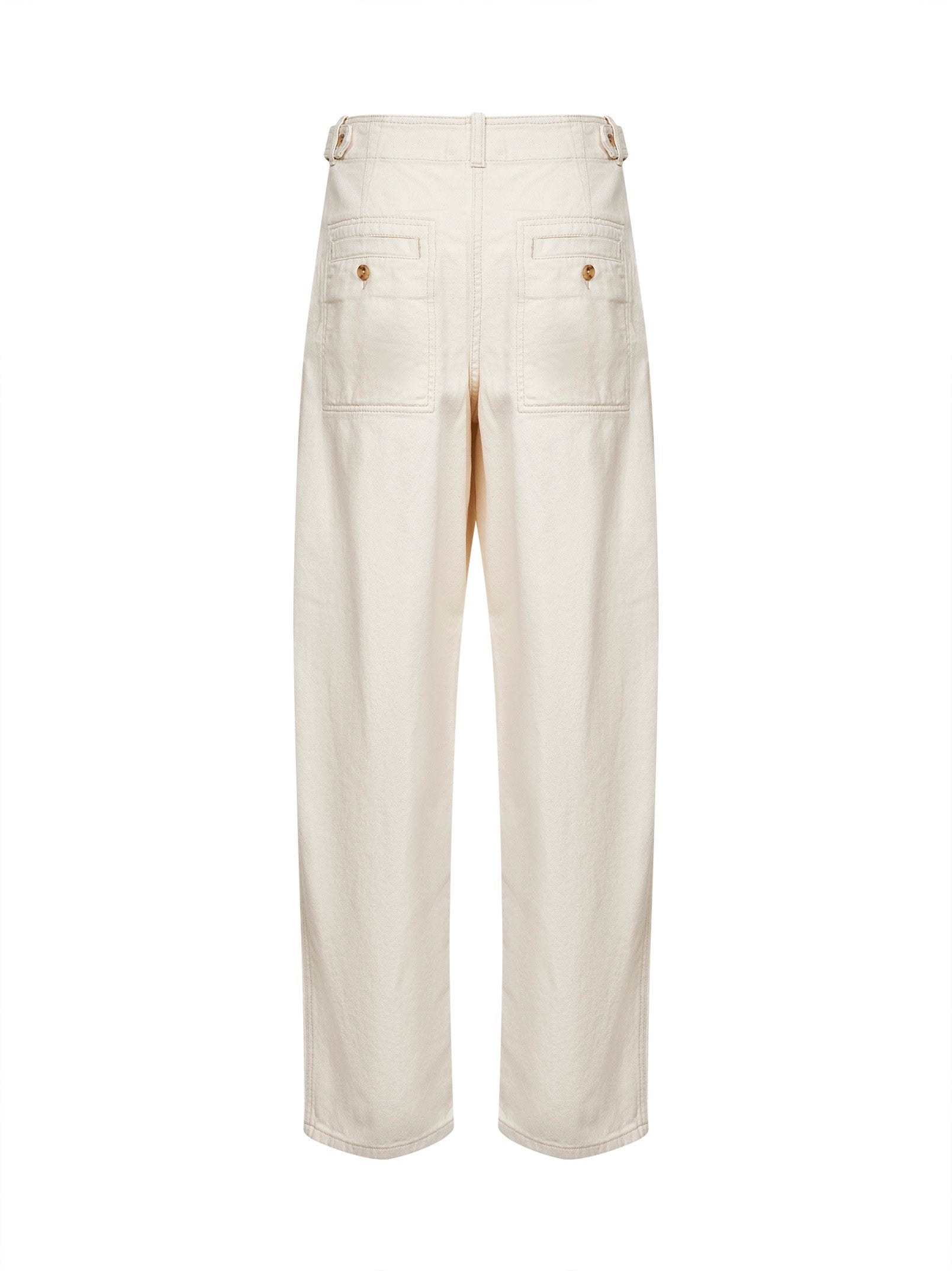 Isabel Marant Women Ecru Denim Ireme Workwear Trousers ISABEL MARANT