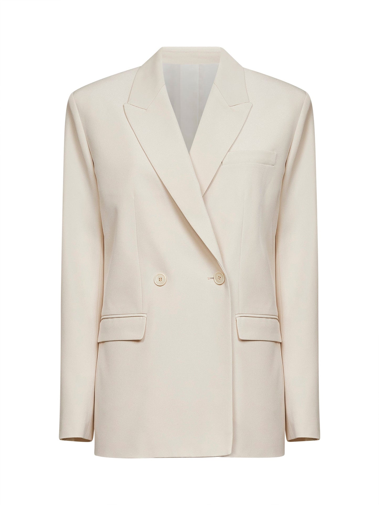 Isabel Marant Women Ecru Fluid Crepe Calie Double-Breasted Blazer ISABEL MARANT