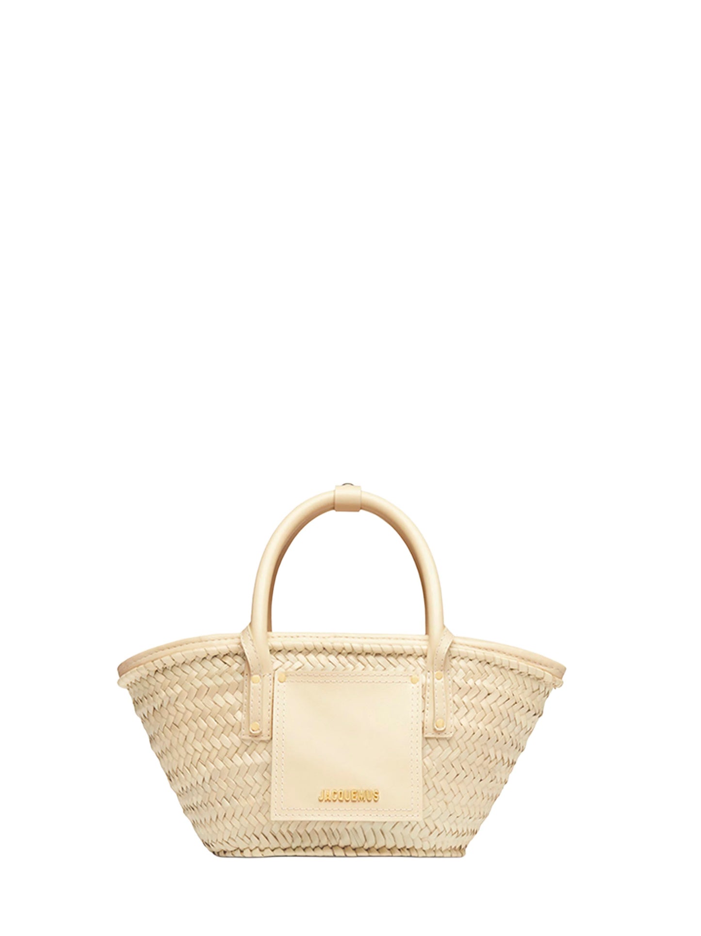 Jacquemus Women Ivory The Small Soli Basket Mini Beach Basket Bag JACQUEMUS