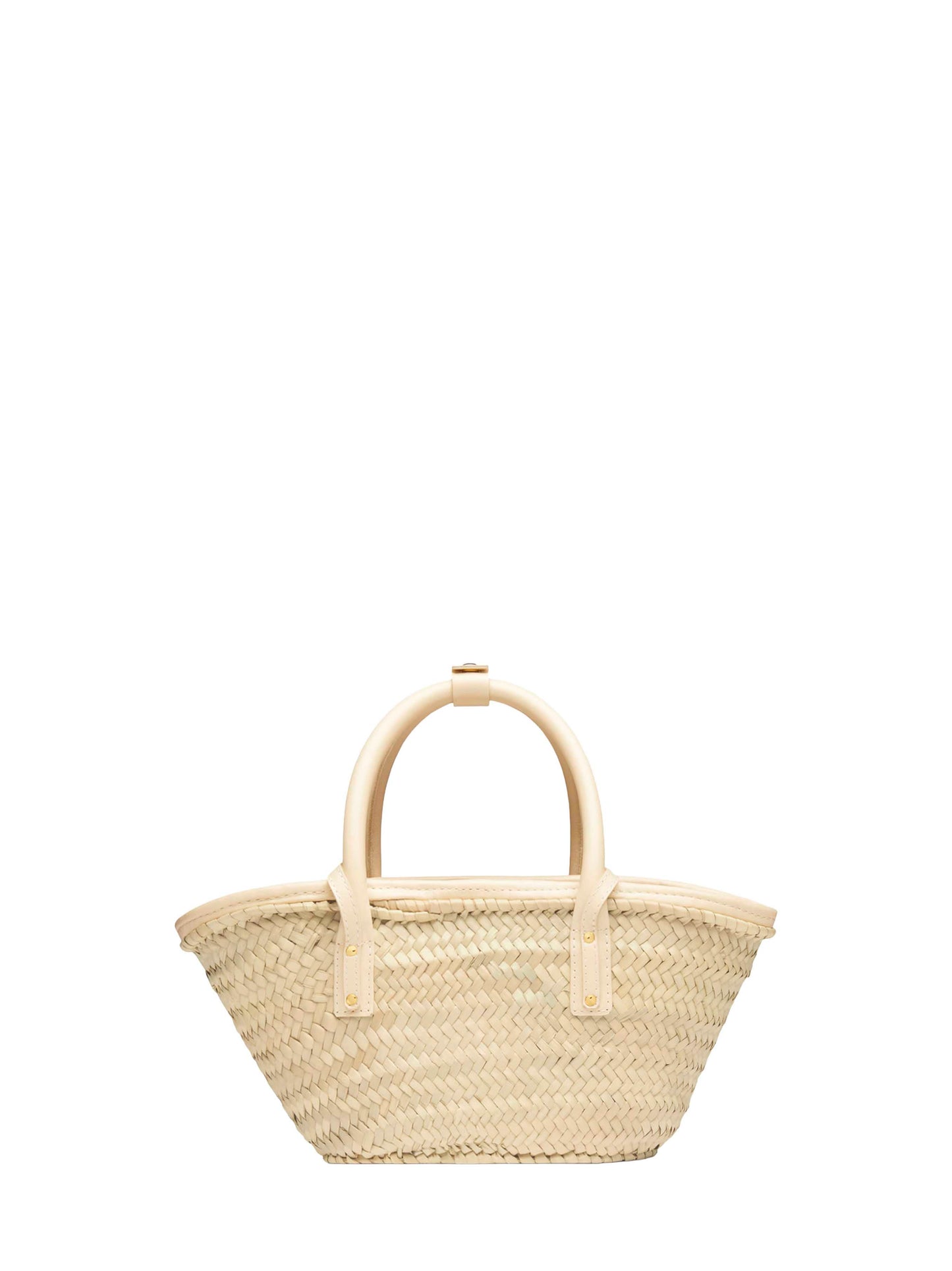 Jacquemus Women Ivory The Small Soli Basket Mini Beach Basket Bag JACQUEMUS